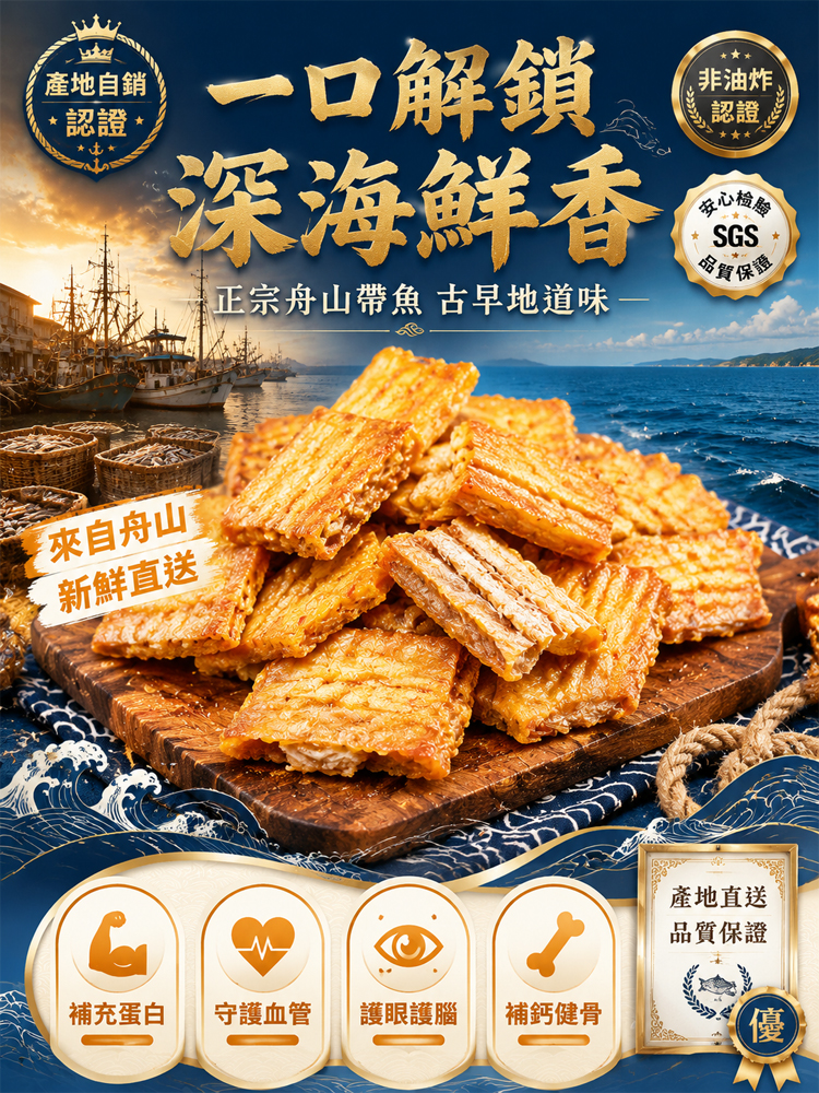 海特產香脆帶魚酥