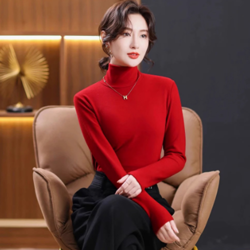 加厚澳絨堆領打底衫