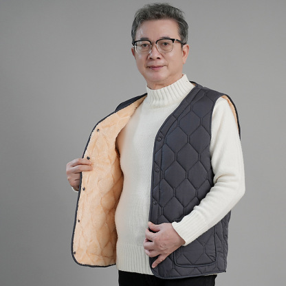 秋冬新款男羽絨棉馬甲