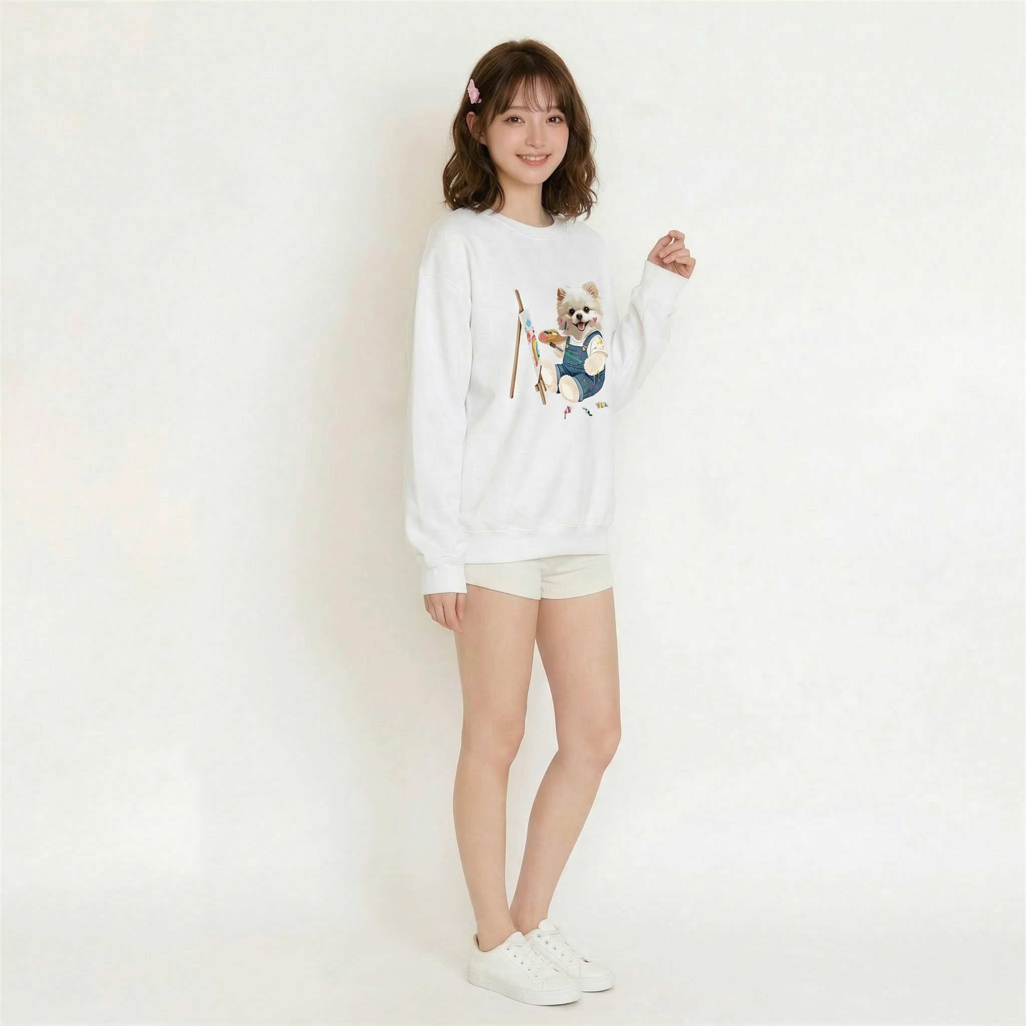 カスタムフワモコ部  トレーナー  アトリエ日和   1頭デザイン260316-10