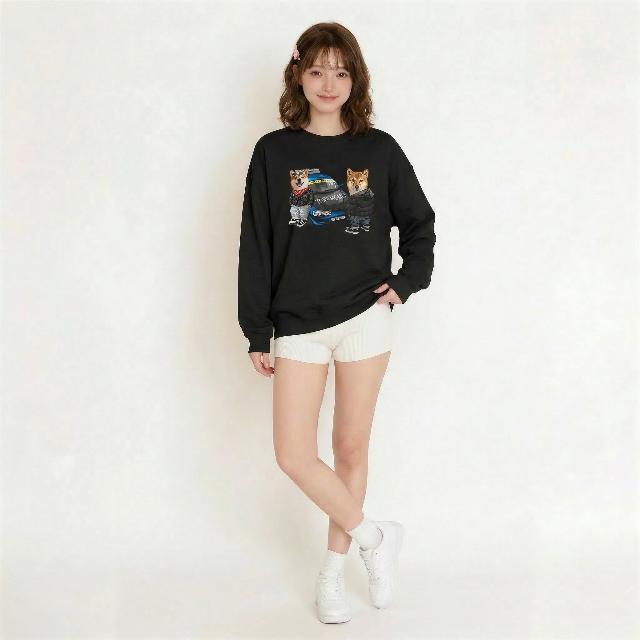 カスタムフワモコ部  トレーナー  Speed  Club  2頭デザイン260316-8