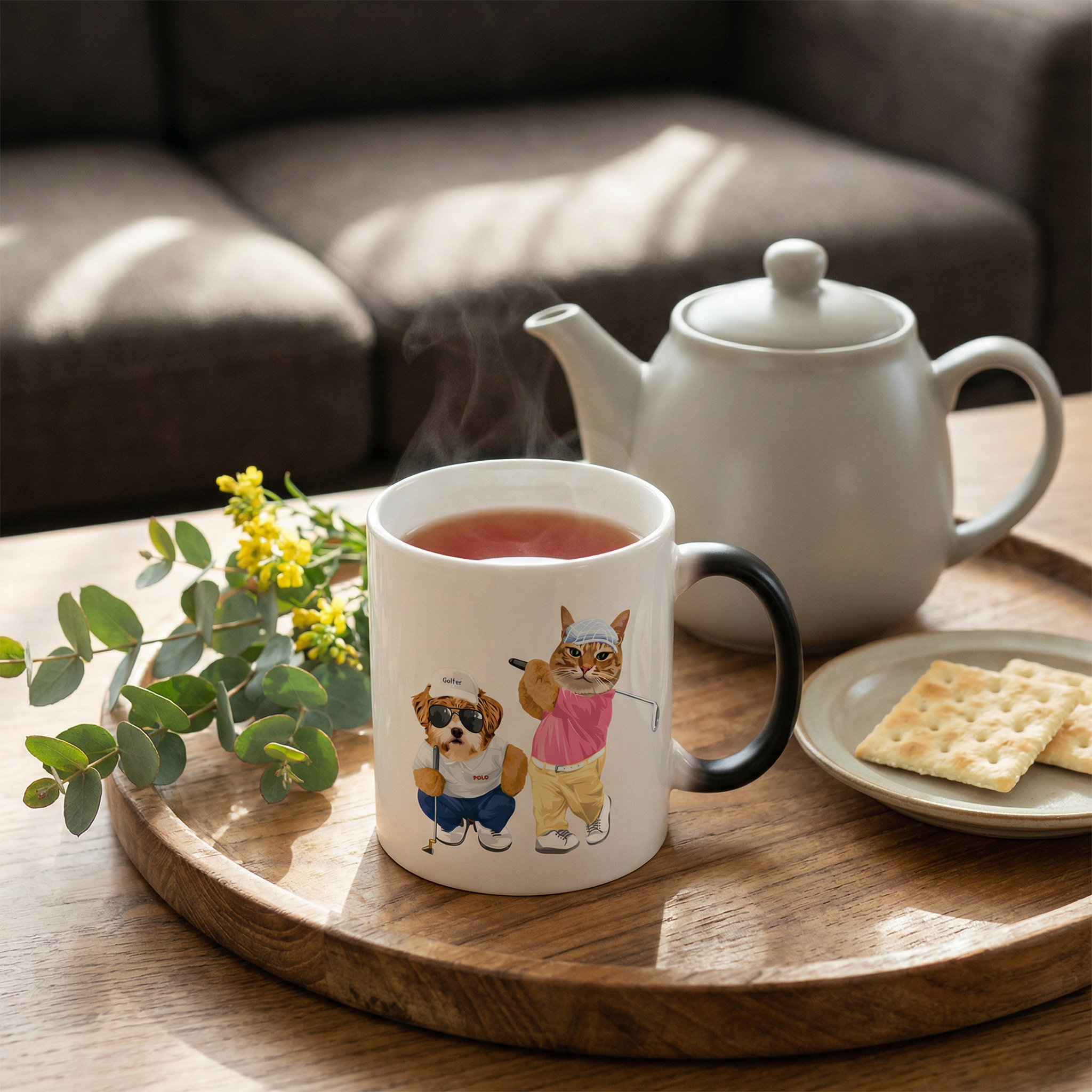 カスタムフワモコ部 　色が変わるマグカップ   【2頭デザイン】260205-1