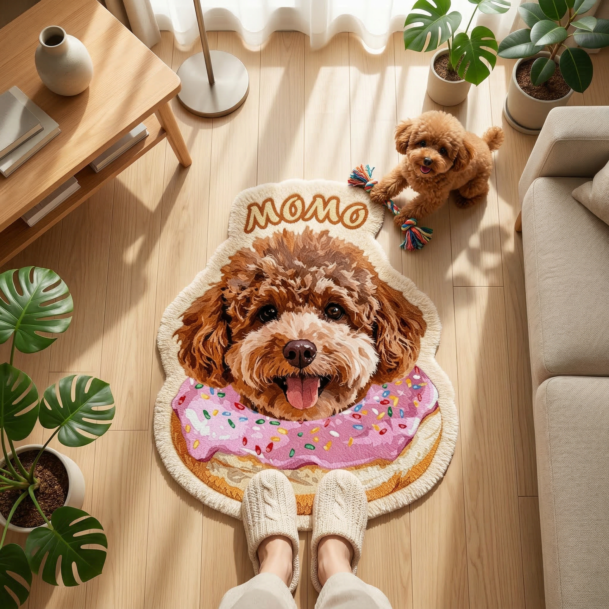 カスタムフワモコ部  不規則形状マット 【1頭デザイン】260323-5