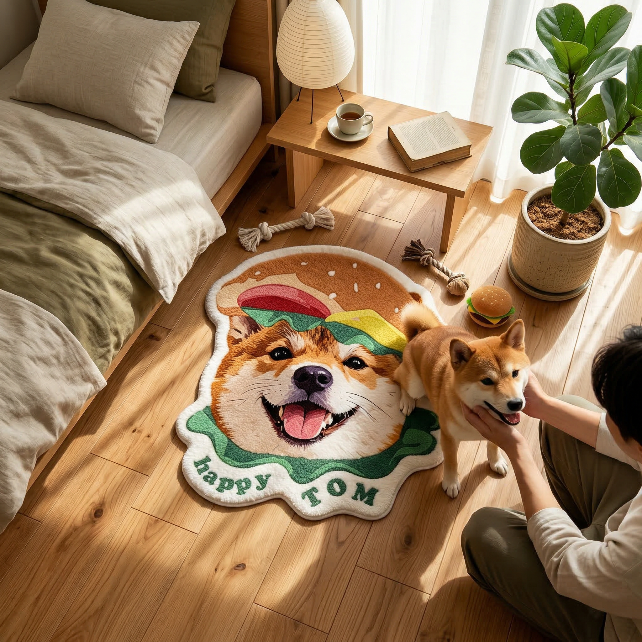 カスタムフワモコ部  不規則形状マット 【1頭デザイン】260323-6