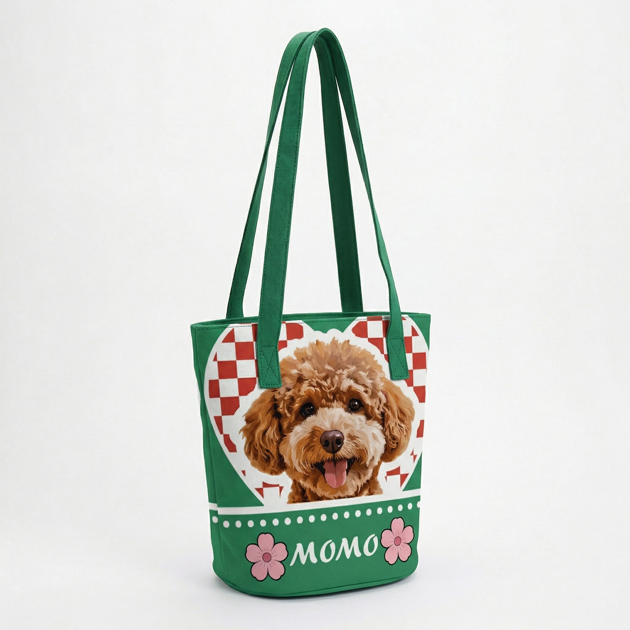 カスタムフワモコ部  バケットバッグ 【1頭デザイン】260401-2