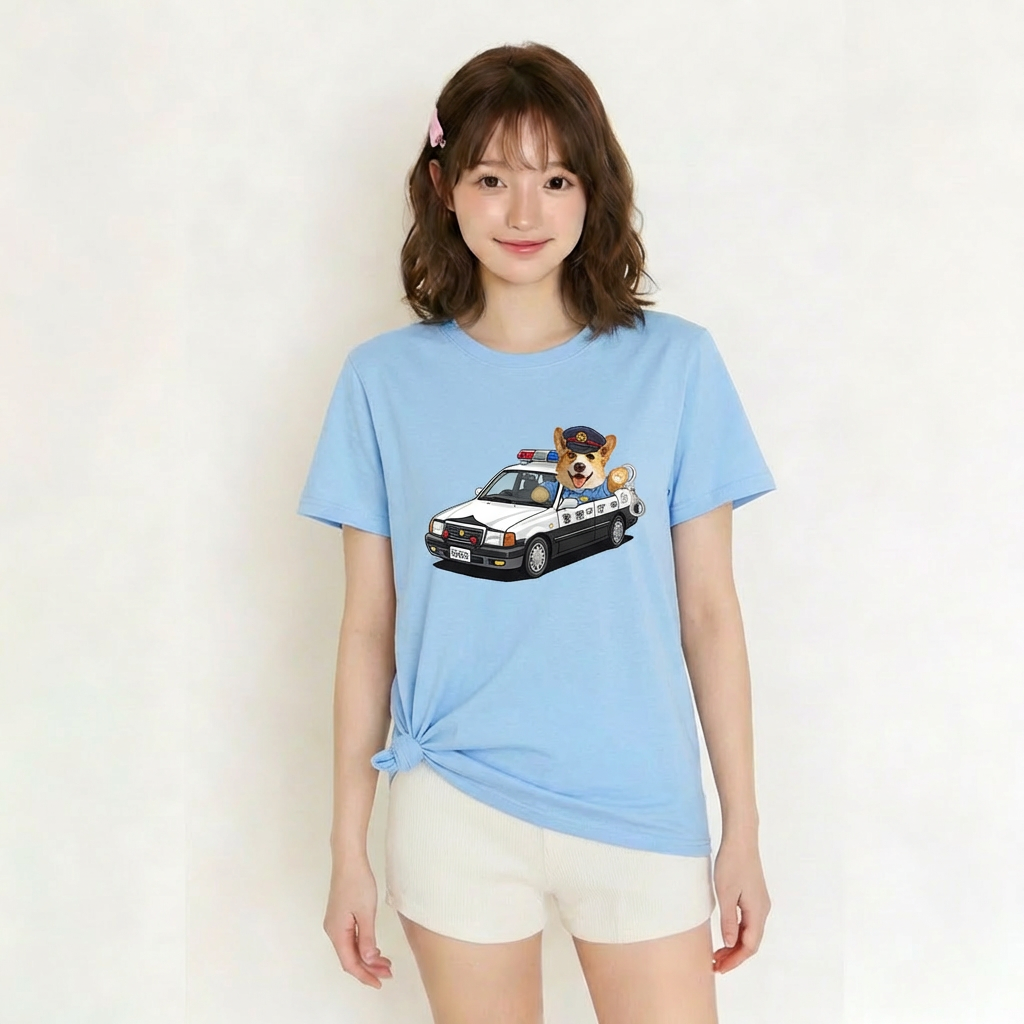 カスタムフワモコ部  プレミアムTシャツ  警視庁パトロール隊   1頭デザイン 260316-2