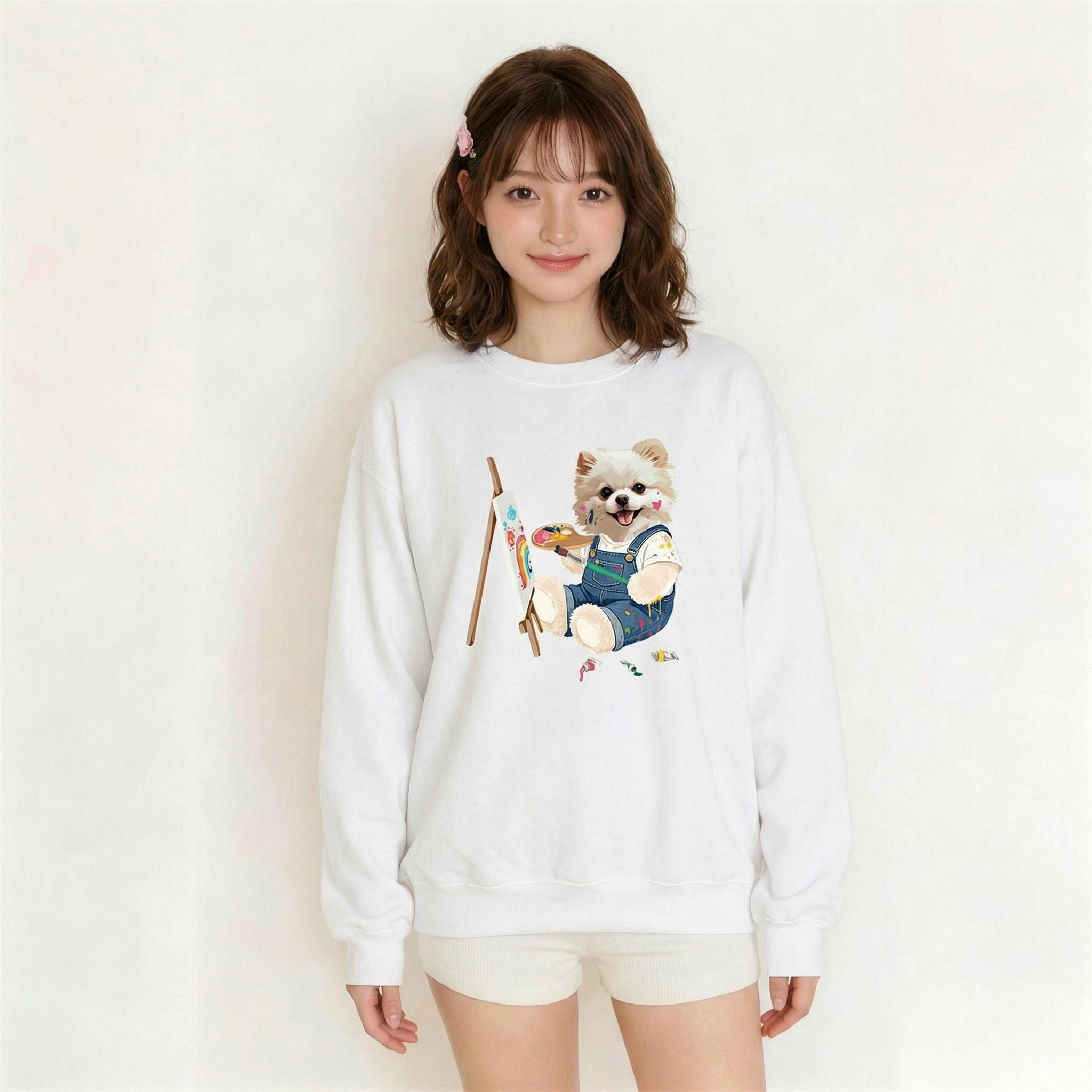 カスタムフワモコ部  トレーナー  アトリエ日和   1頭デザイン260316-10