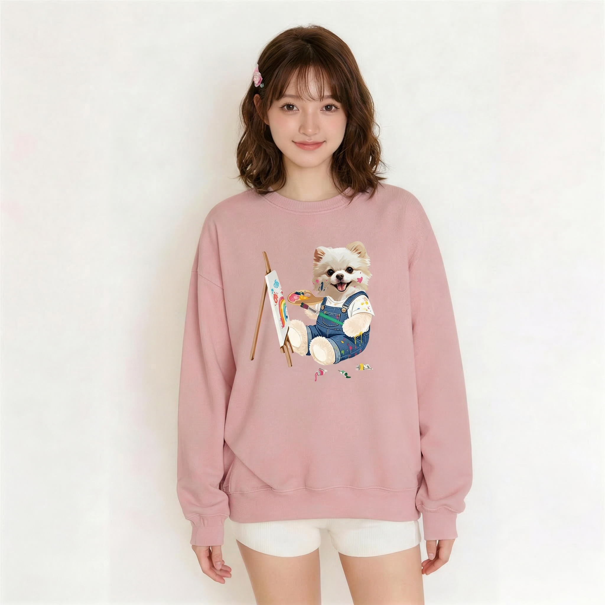 カスタムフワモコ部  トレーナー  アトリエ日和   1頭デザイン260316-10