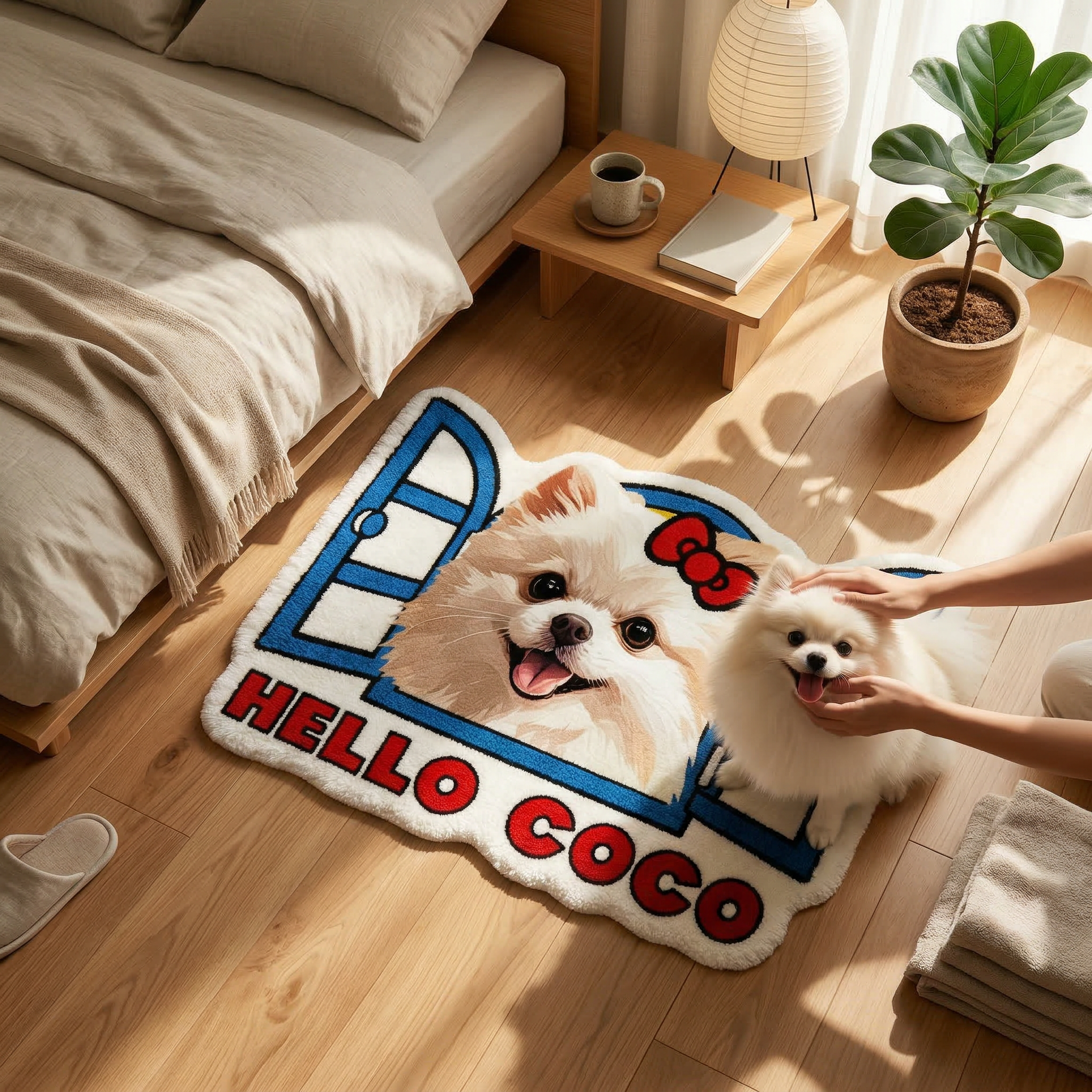 カスタムフワモコ部  不規則形状マット 【1頭デザイン】260323-2