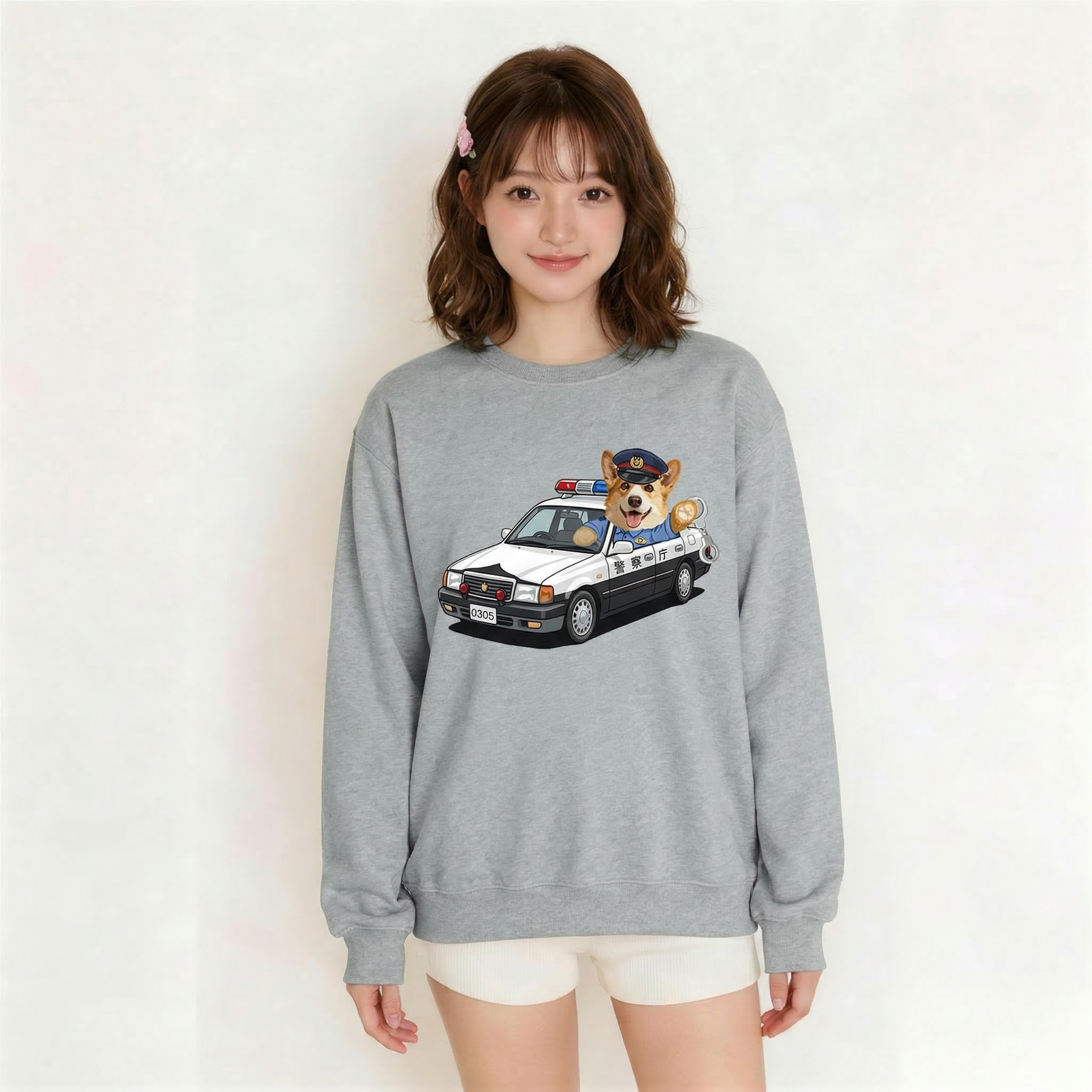 カスタムフワモコ部  トレーナー  警視庁パトロール隊   1頭デザイン260316-12