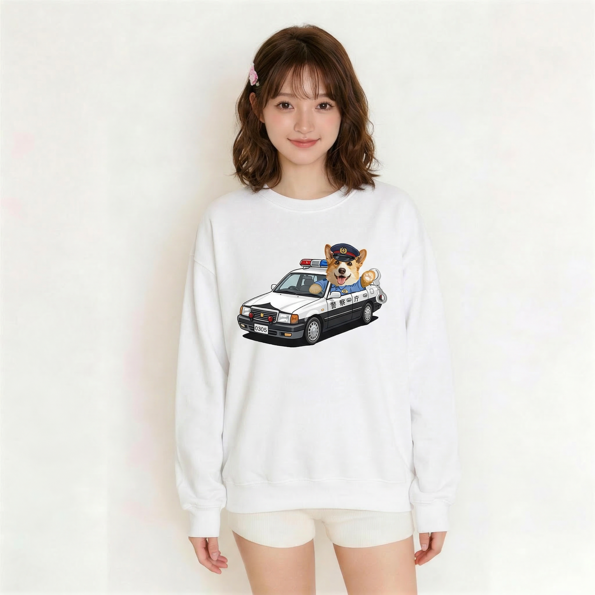 カスタムフワモコ部  トレーナー  警視庁パトロール隊   1頭デザイン260316-12