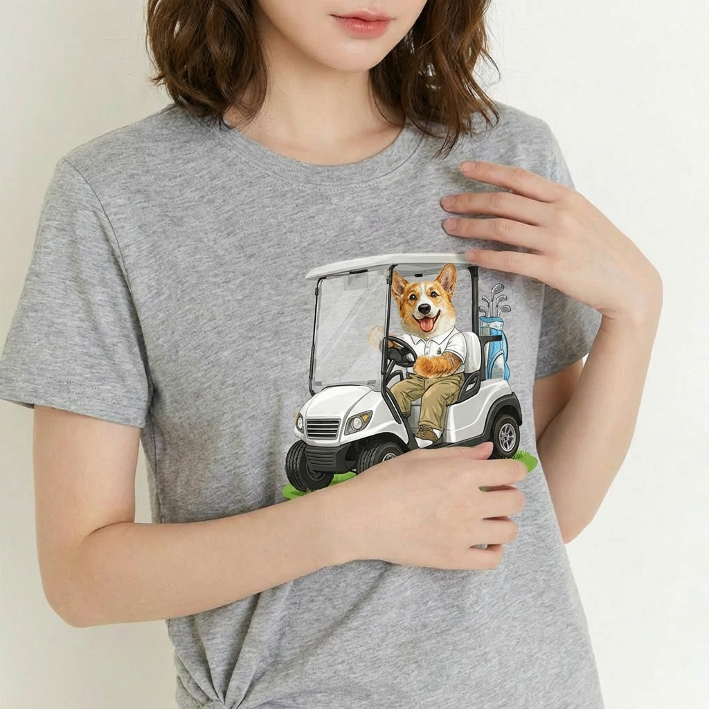 カスタムフワモコ部  プレミアムTシャツ  紳士カークラブ   1頭デザイン 260316-1