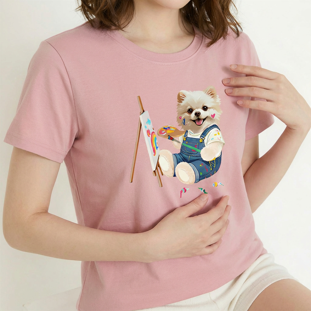 カスタムフワモコ部  プレミアムTシャツ  アトリエ日和   1頭デザイン 260316-3