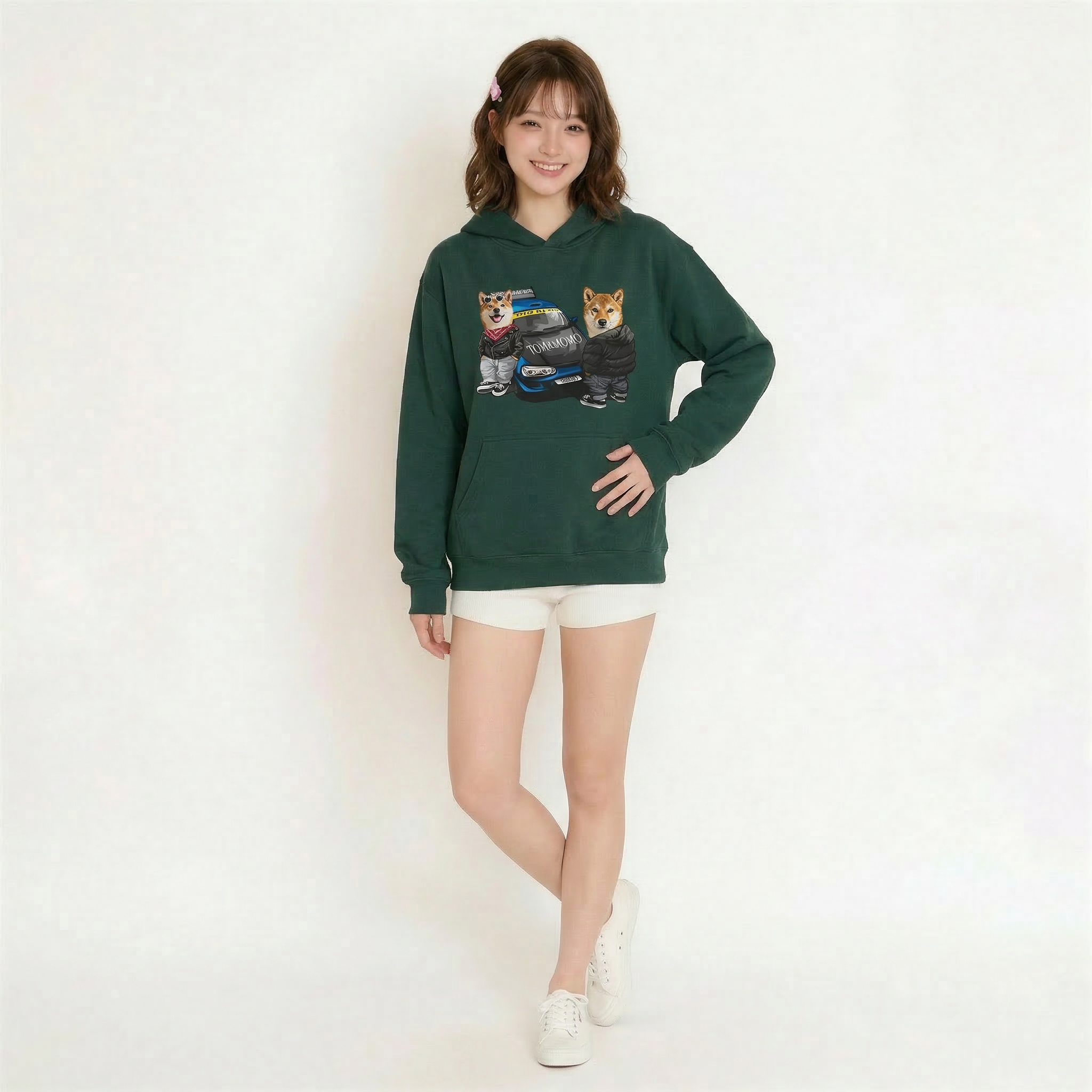 カスタムフワモコ部  パーカー Speed  Club  2頭デザイン260316-13