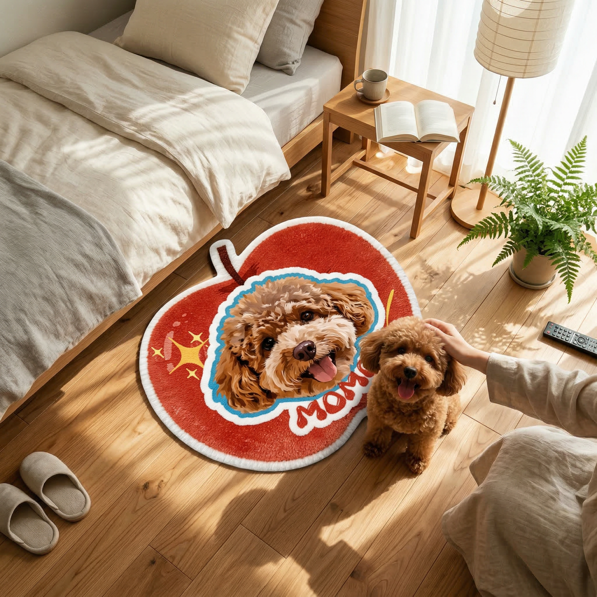 カスタムフワモコ部  不規則形状マット 【1頭デザイン】260323-8