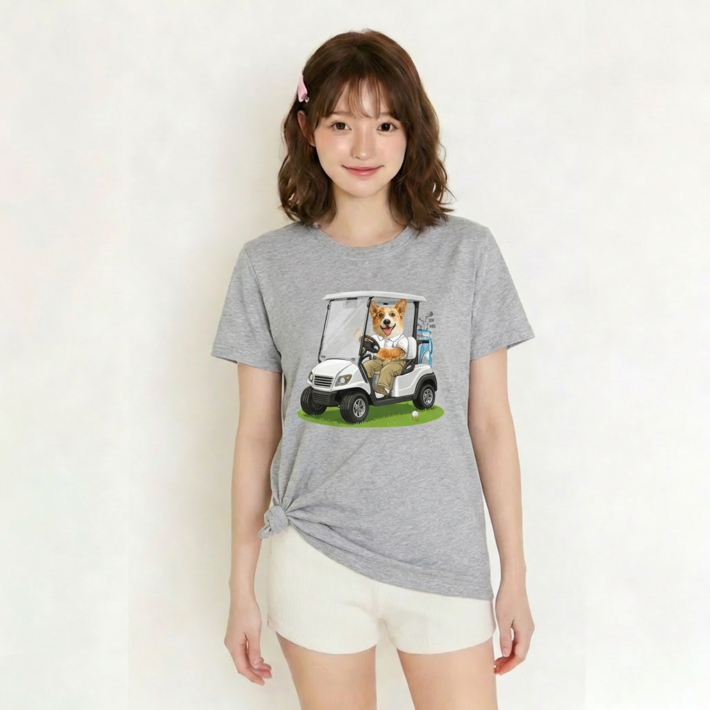 カスタムフワモコ部  プレミアムTシャツ  紳士カークラブ   1頭デザイン 260316-1