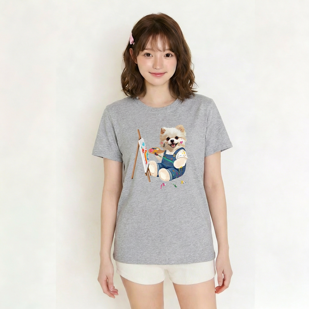 カスタムフワモコ部  プレミアムTシャツ  アトリエ日和   1頭デザイン 260316-3