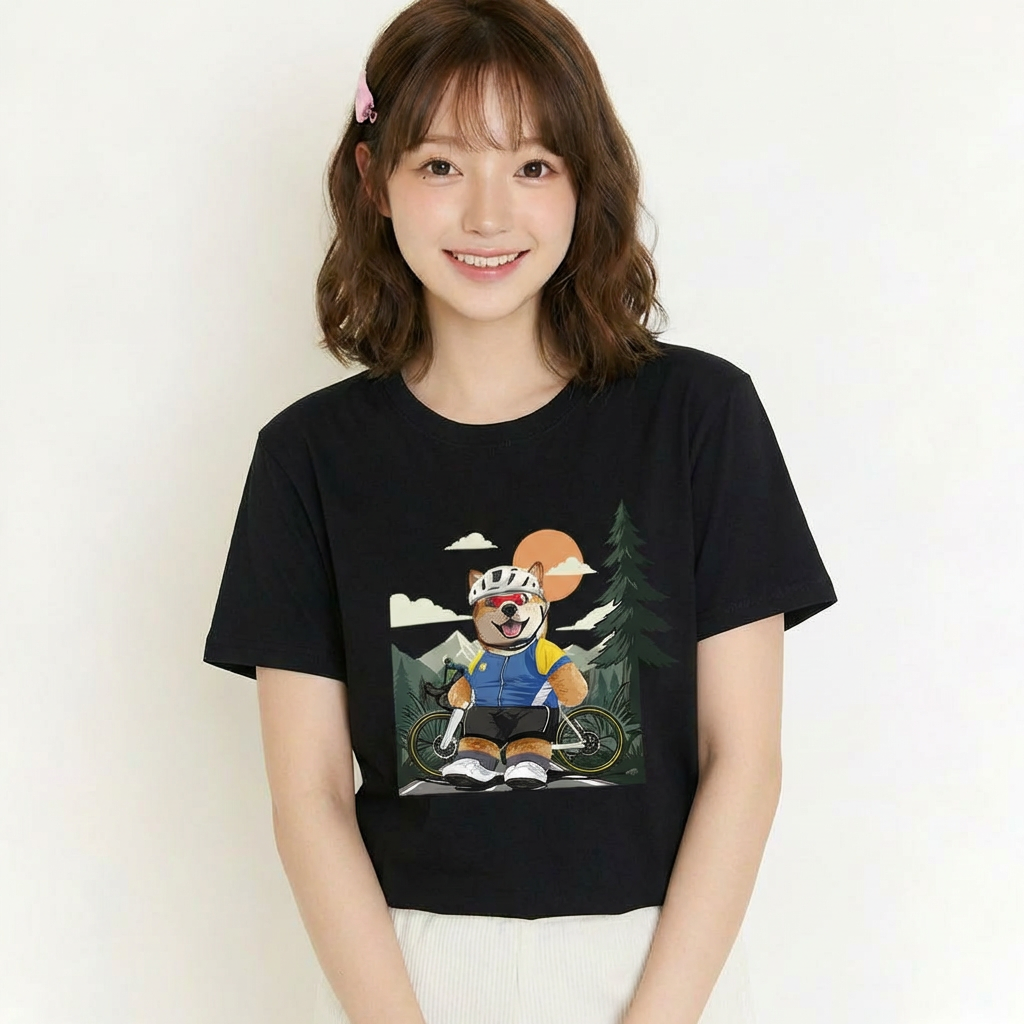 カスタムフワモコ部  プレミアムTシャツ  ロードプレイヤー   1頭デザイン 260316-4