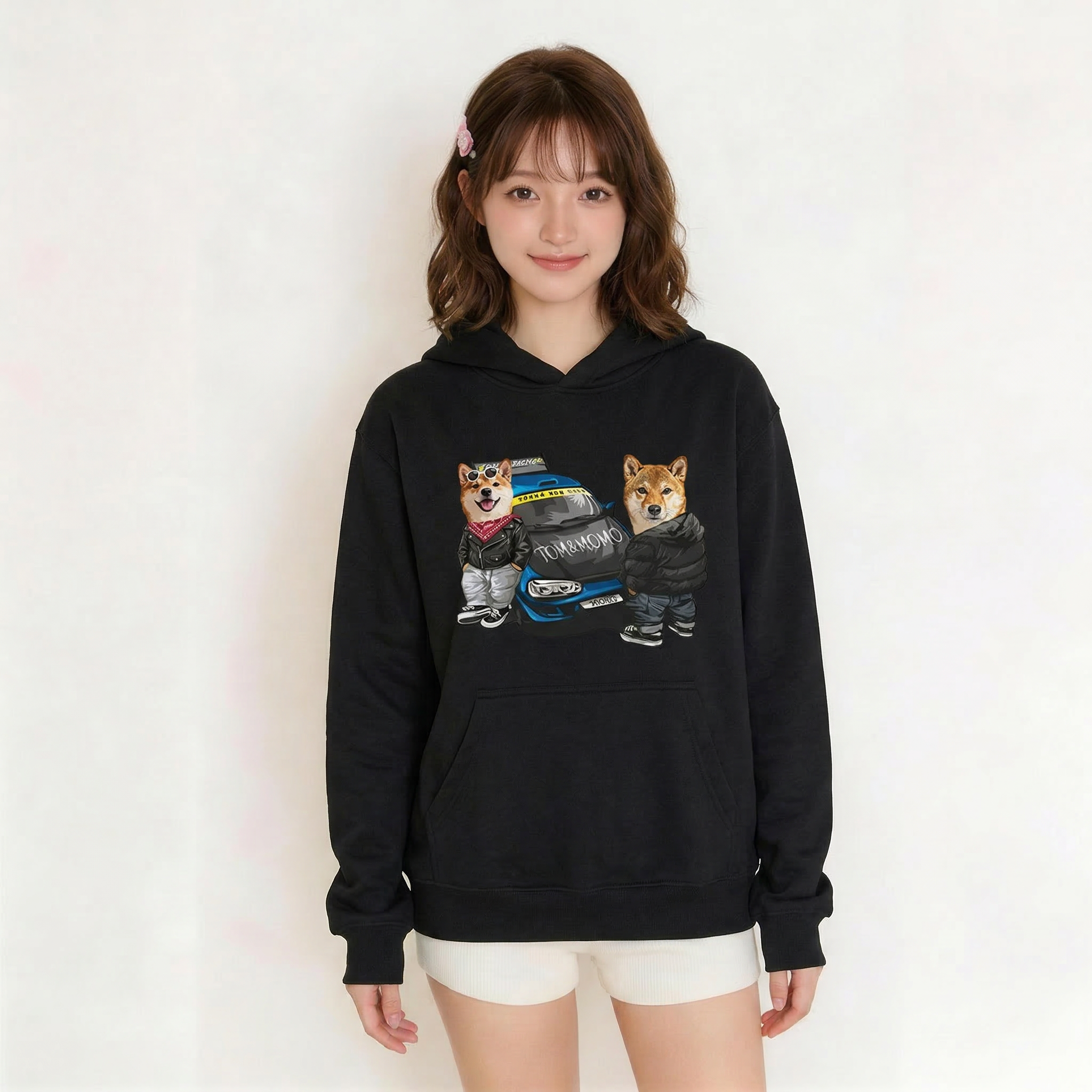 カスタムフワモコ部  パーカー Speed  Club  2頭デザイン260316-13