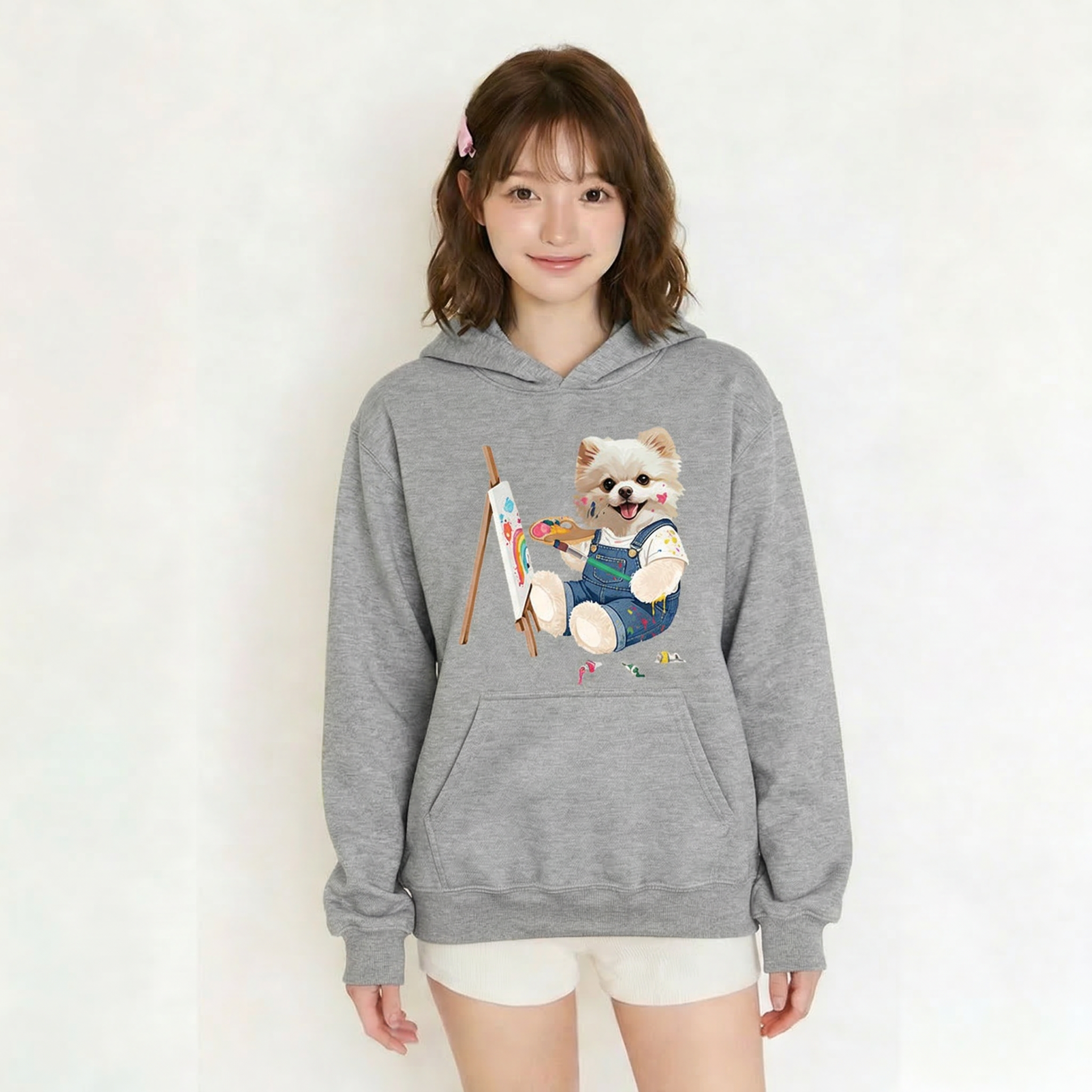 カスタムフワモコ部  パーカー アトリエ日和   1頭デザイン260316-15