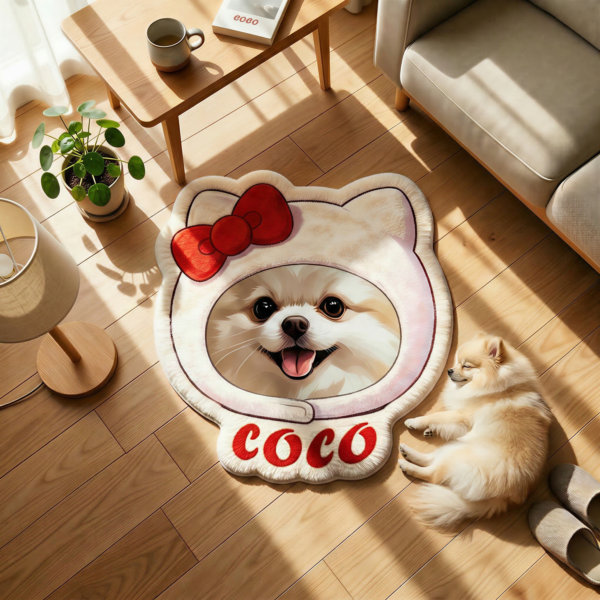 カスタムフワモコ部  不規則形状マット 【1頭デザイン】260323-1