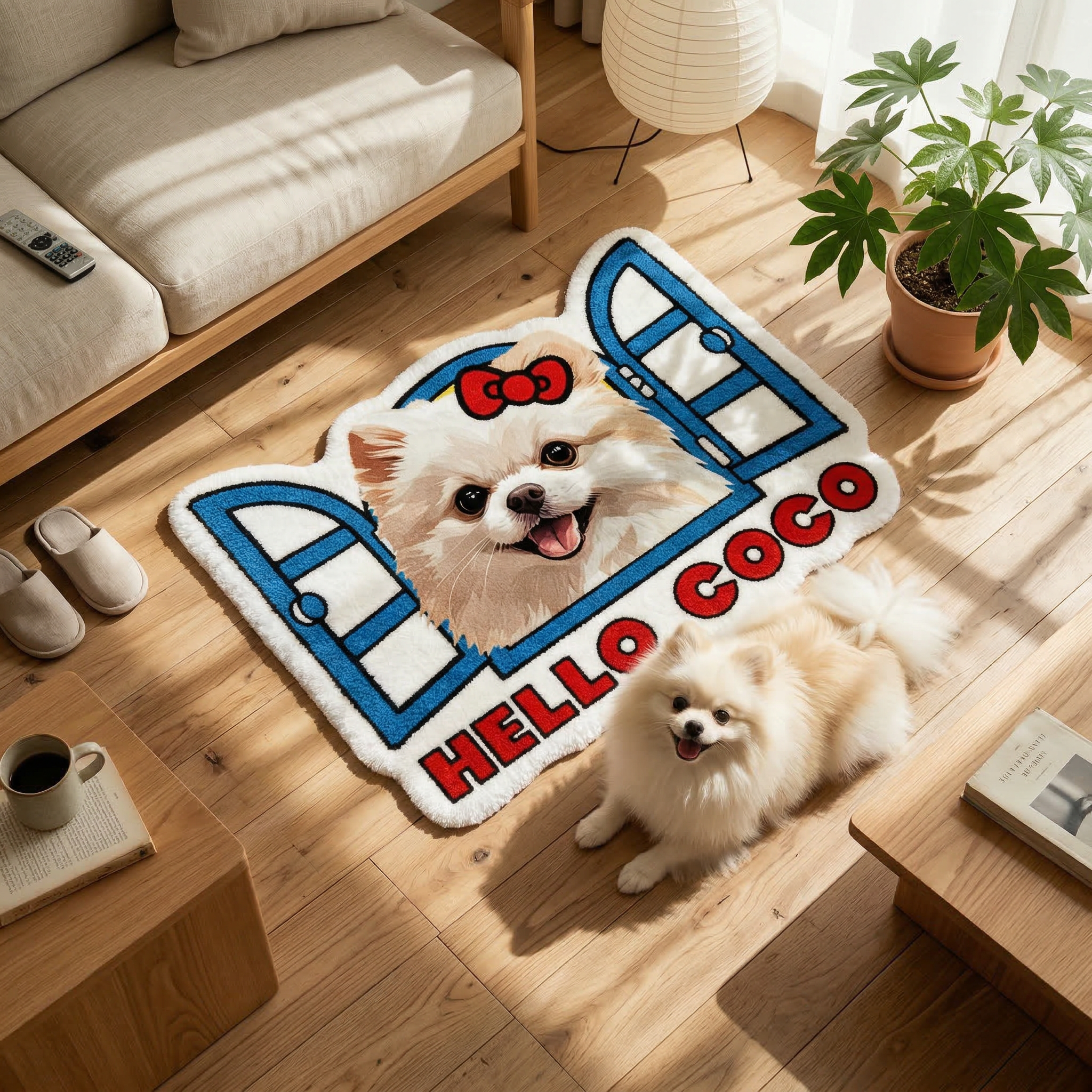 カスタムフワモコ部  不規則形状マット 【1頭デザイン】260323-2