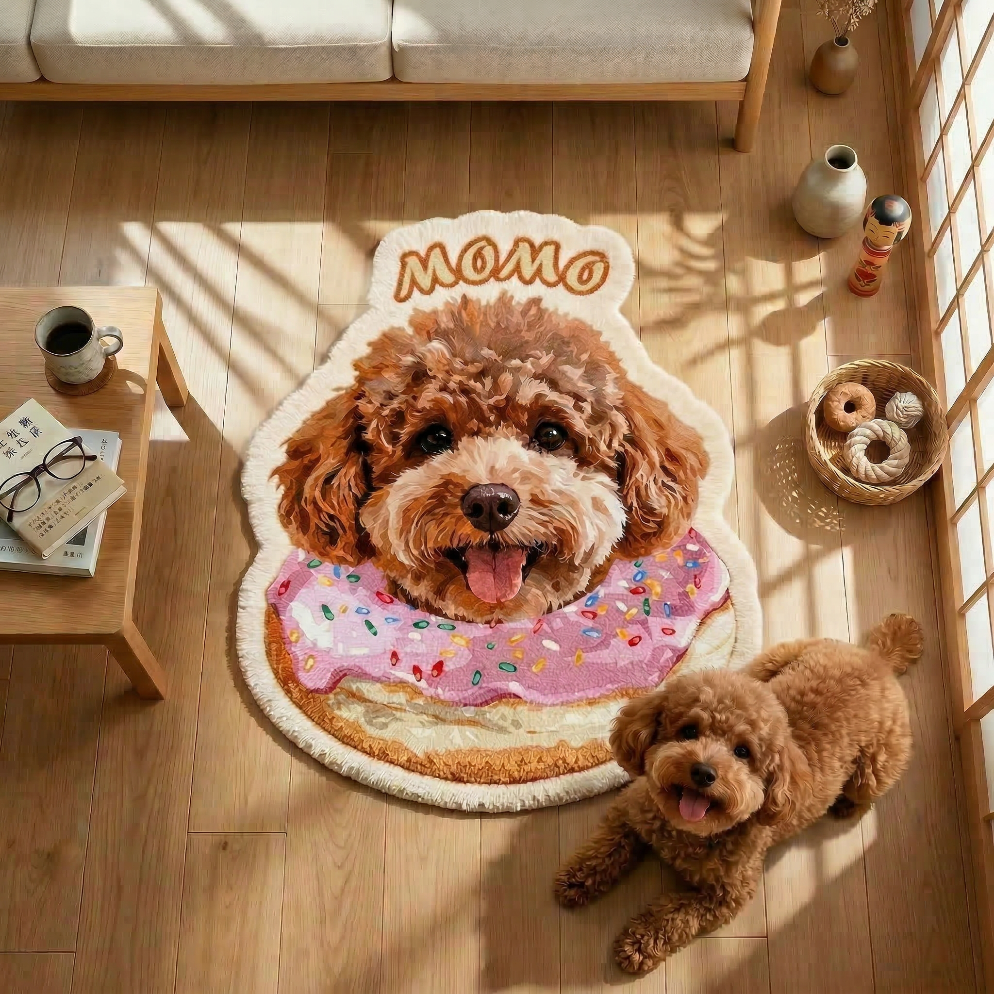 カスタムフワモコ部  不規則形状マット 【1頭デザイン】260323-5