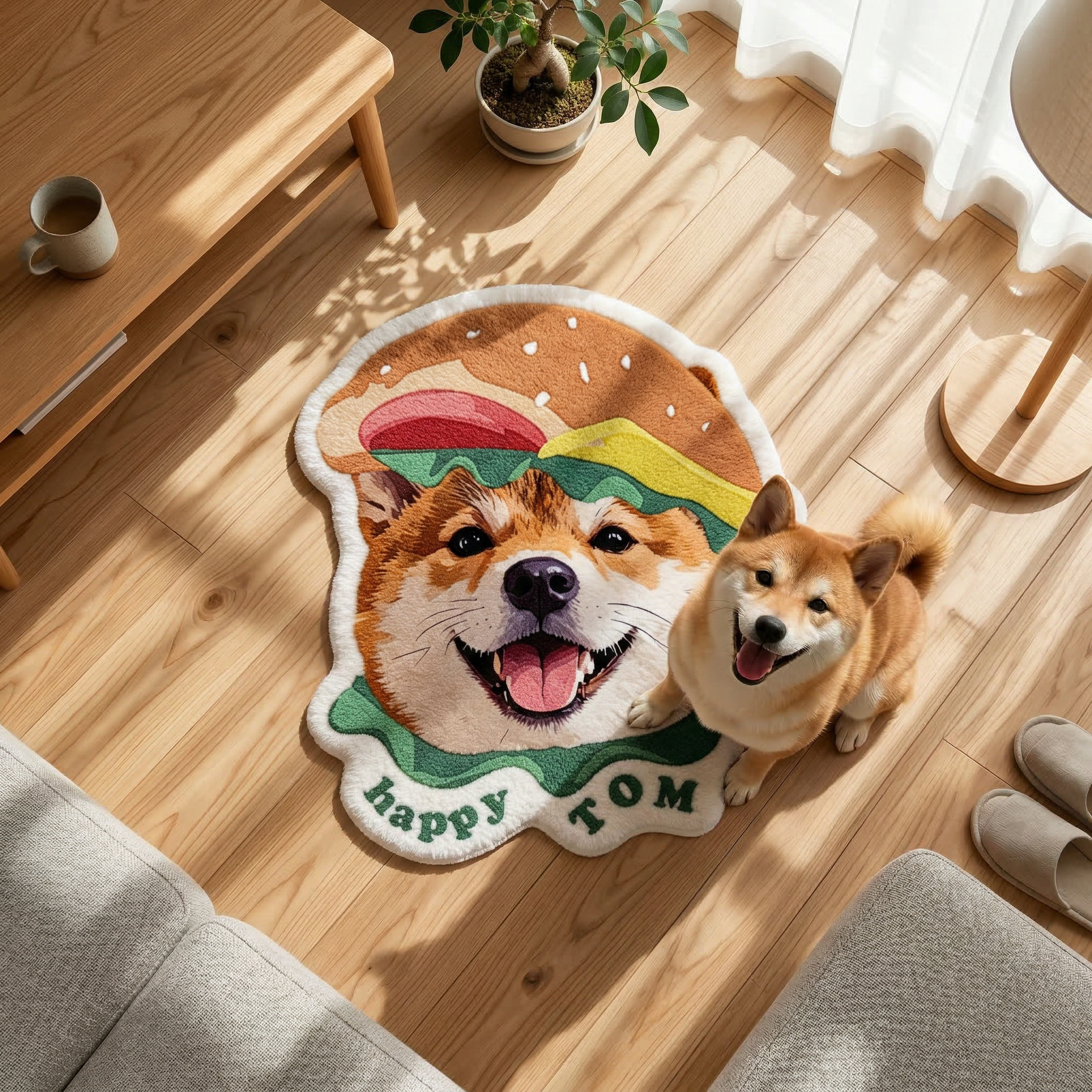 カスタムフワモコ部  不規則形状マット 【1頭デザイン】260323-6