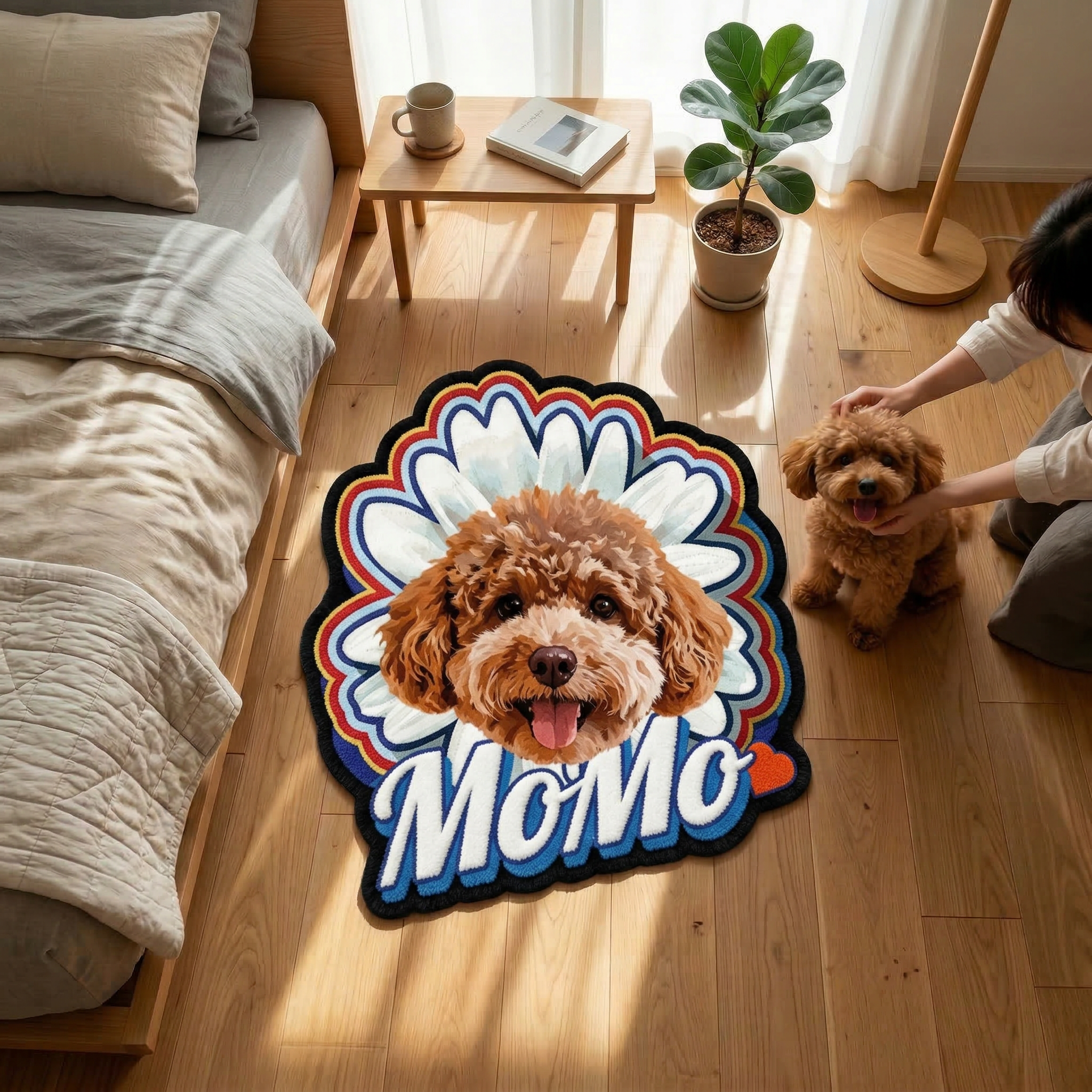 カスタムフワモコ部  不規則形状マット 【1頭デザイン】260323-9