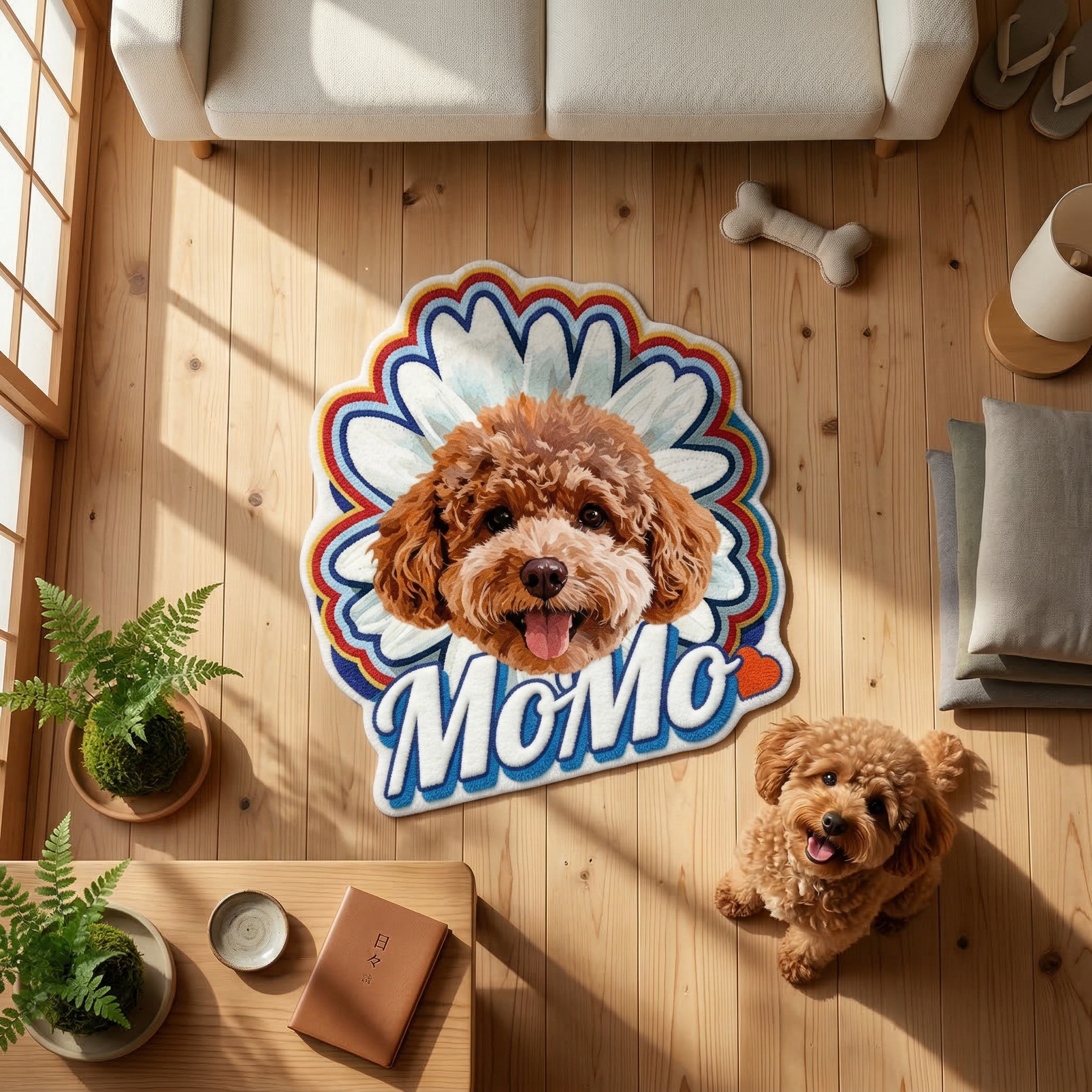 カスタムフワモコ部  不規則形状マット 【1頭デザイン】260323-9