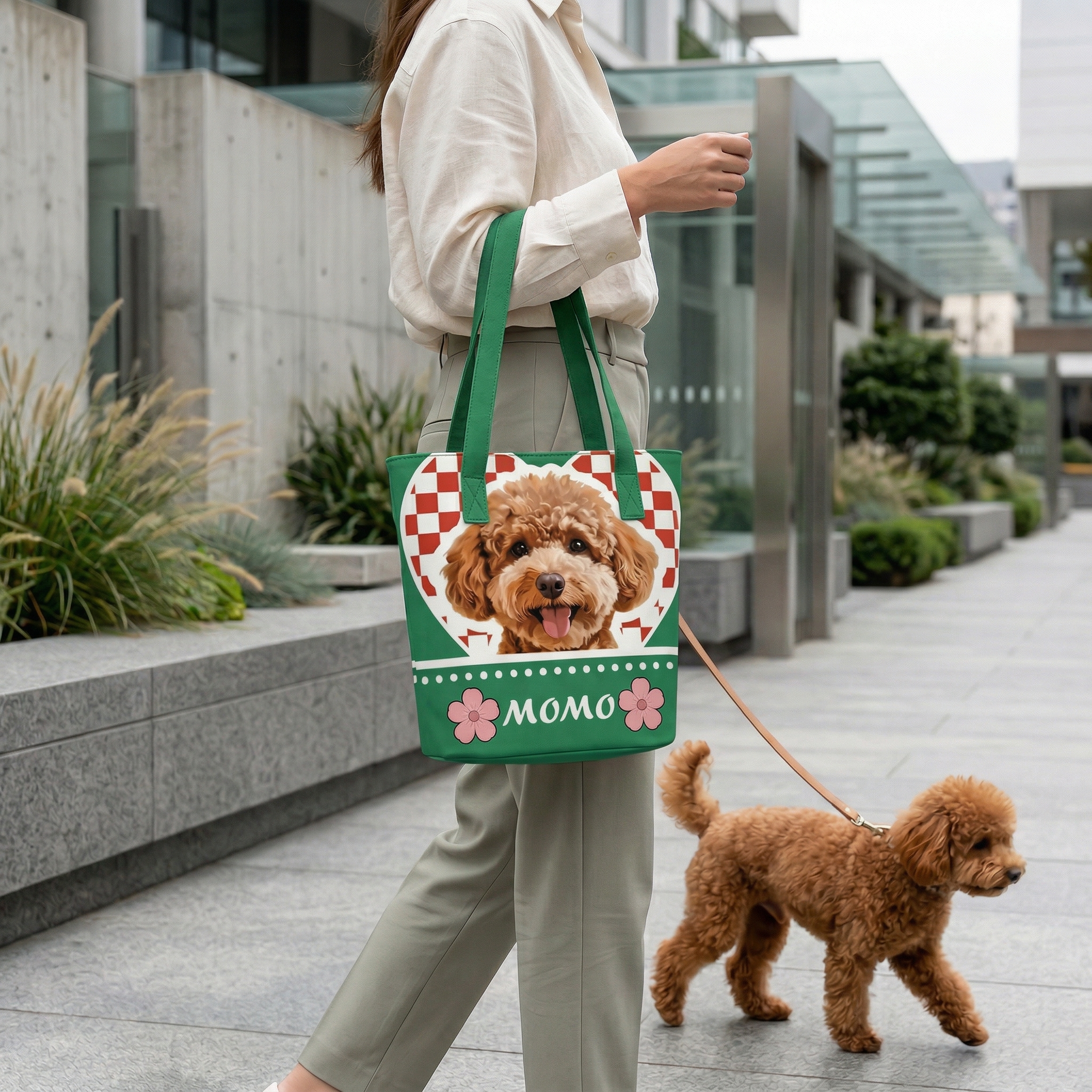 カスタムフワモコ部  バケットバッグ 【1頭デザイン】260401-2