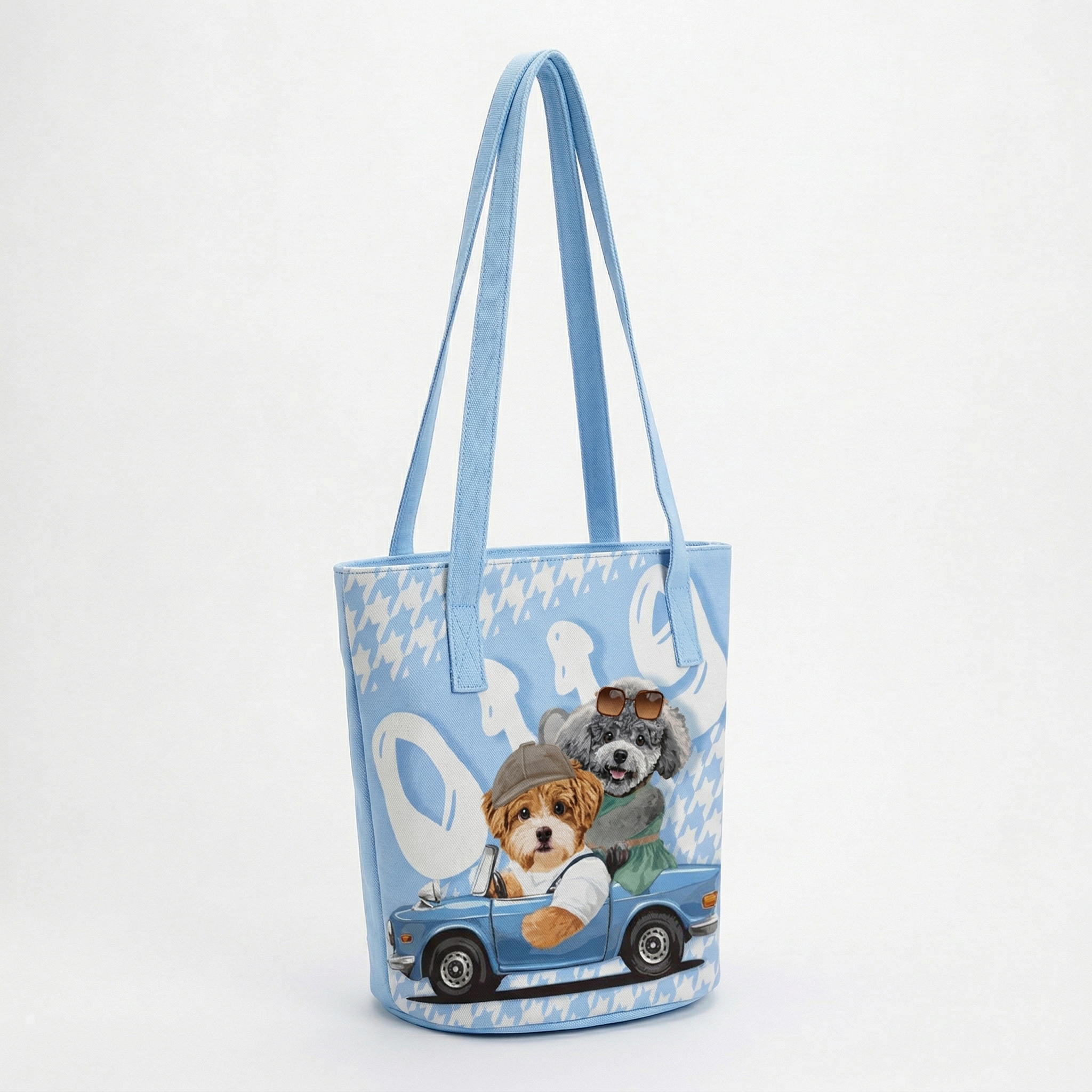 カスタムフワモコ部  バケットバッグ 【2頭デザイン】260401-3