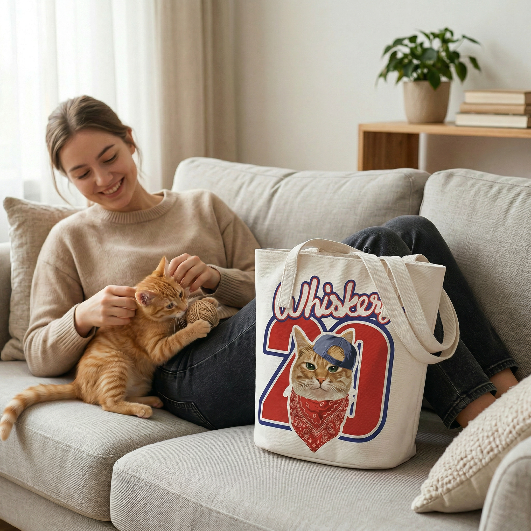 カスタムフワモコ部  バケットバッグ 【1頭デザイン】260401-4