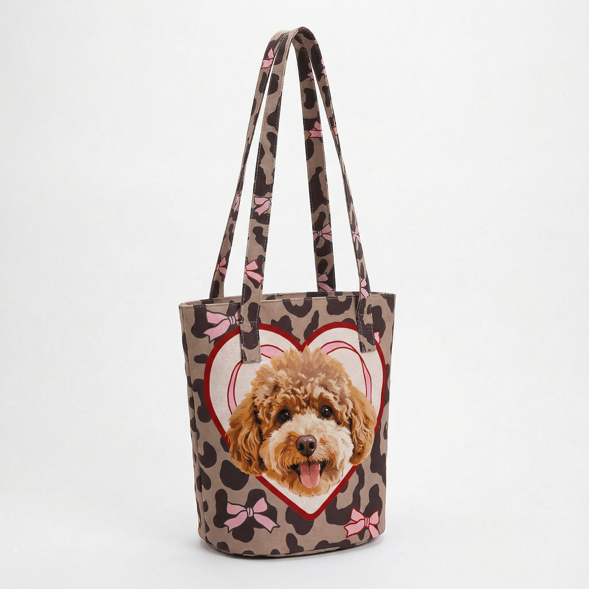 カスタムフワモコ部  バケットバッグ 【1頭デザイン】260401-5