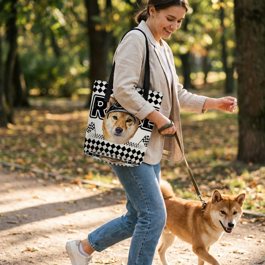 カスタムフワモコ部  バケットバッグ 【1頭デザイン】260401-8