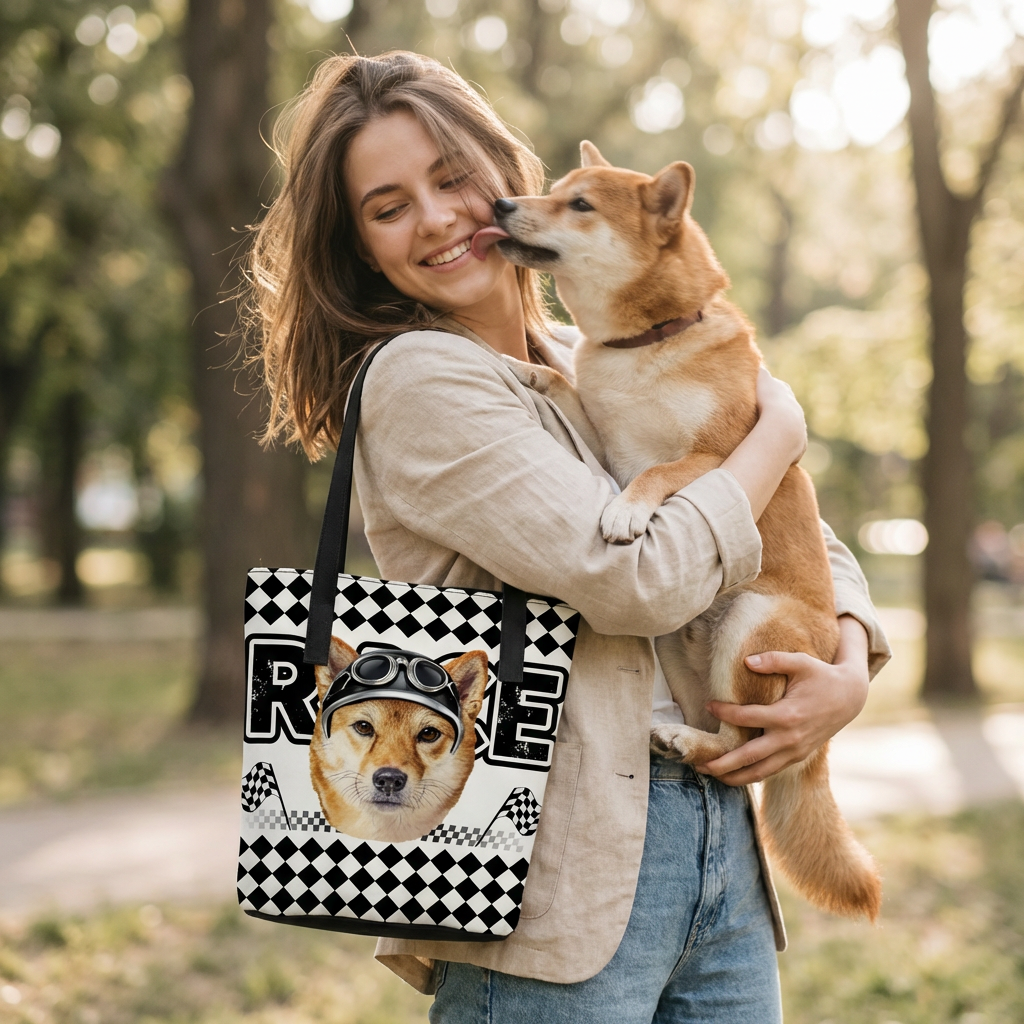 カスタムフワモコ部  バケットバッグ 【1頭デザイン】260401-8