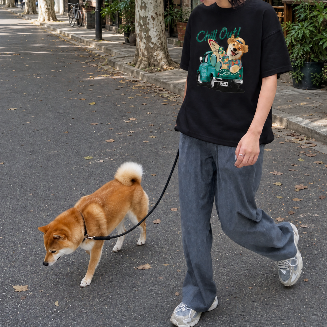 カスタムフワモコ部 ビーチタイム プレミアムTシャツ  1頭デザイン 260520-3