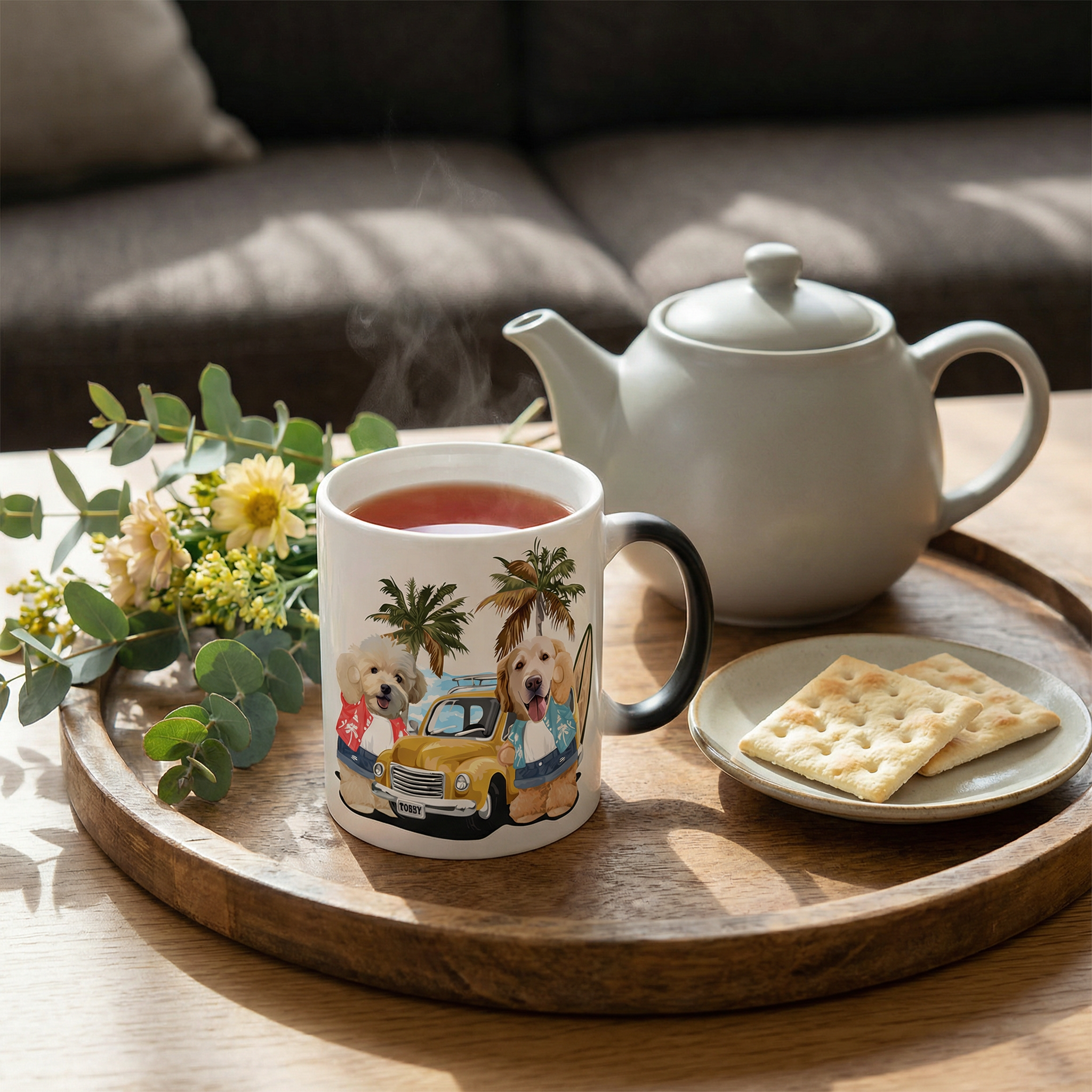 カスタムフワモコ部 　色が変わるマグカップ   【2頭デザイン】260205-2