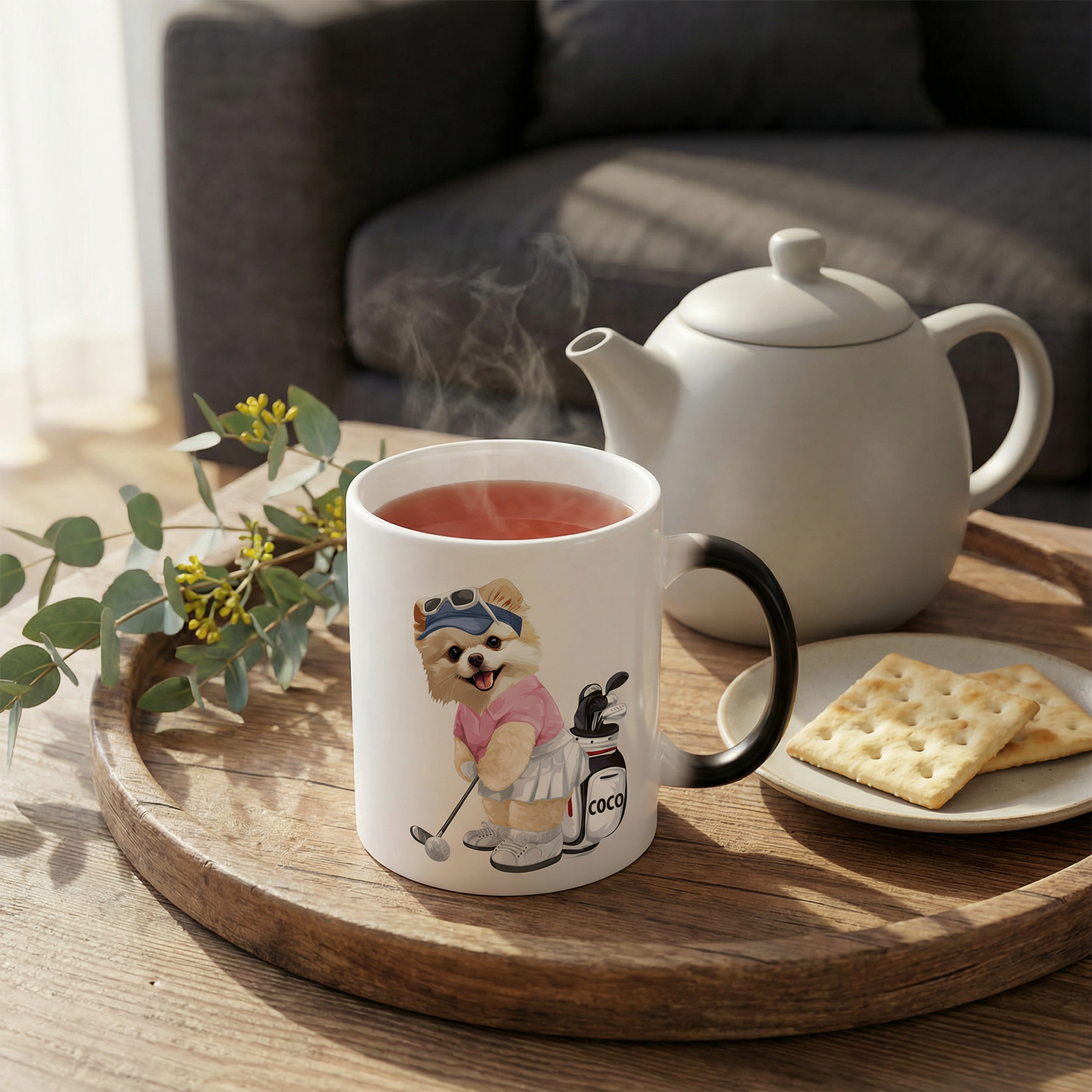 カスタムフワモコ部 　色が変わるマグカップ   【1頭デザイン】260209-1