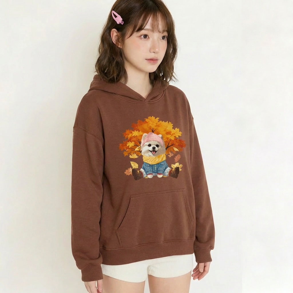 カスタムフワモコ部 　パーカー  メープルツリーの遠足  1頭デザイン 26121-5