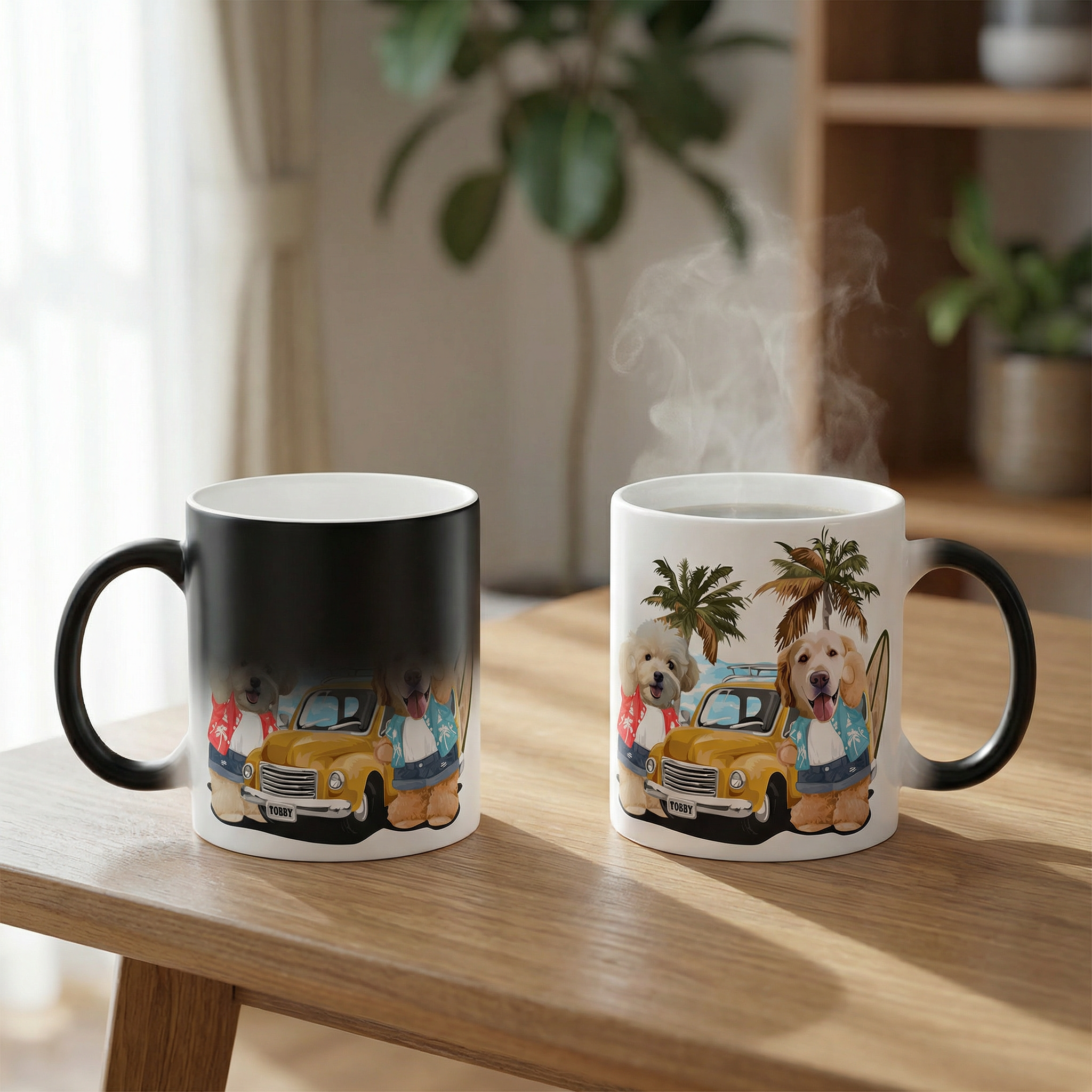 カスタムフワモコ部 　色が変わるマグカップ   【2頭デザイン】260205-2