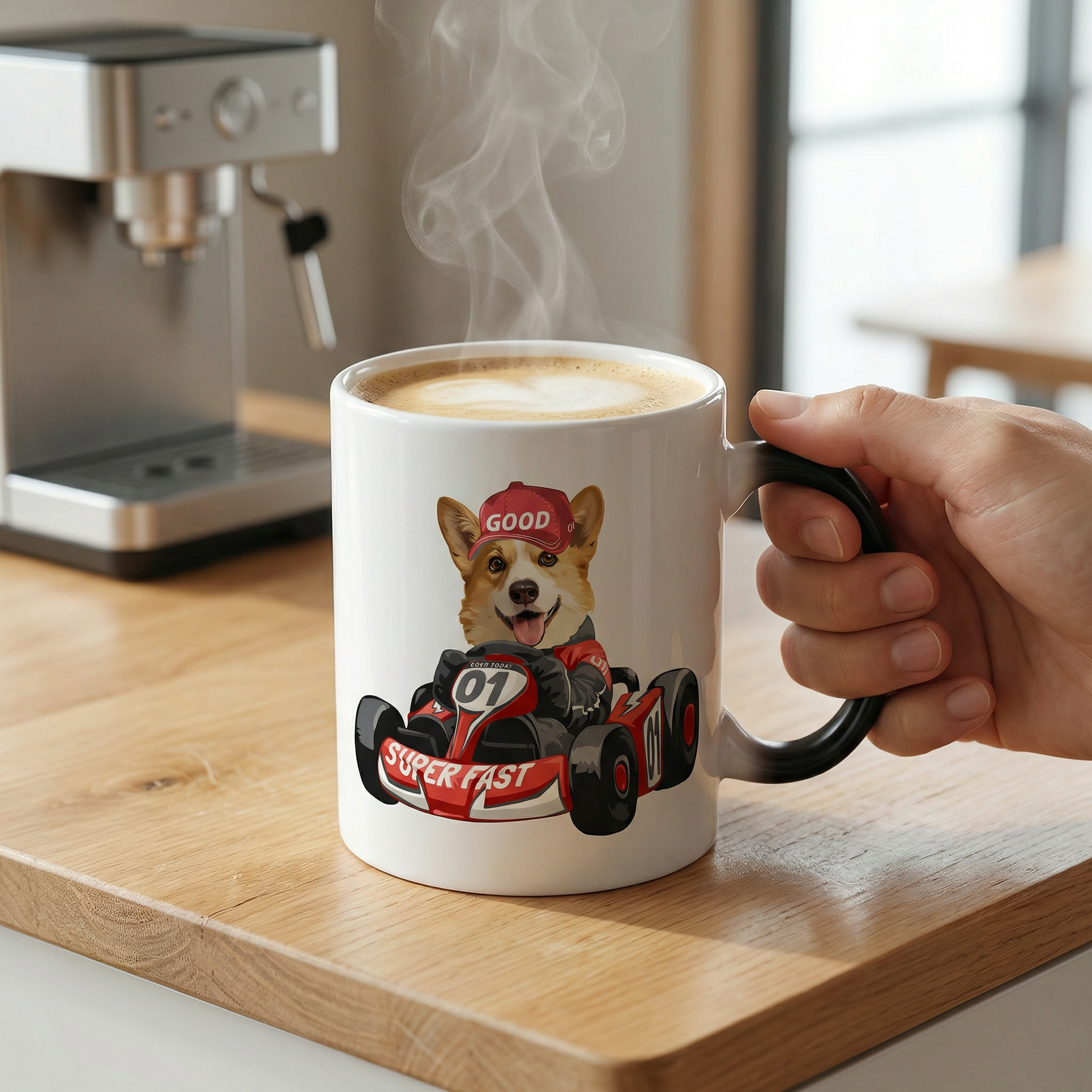 カスタムフワモコ部 　色が変わるマグカップ   【1頭デザイン】260205-8