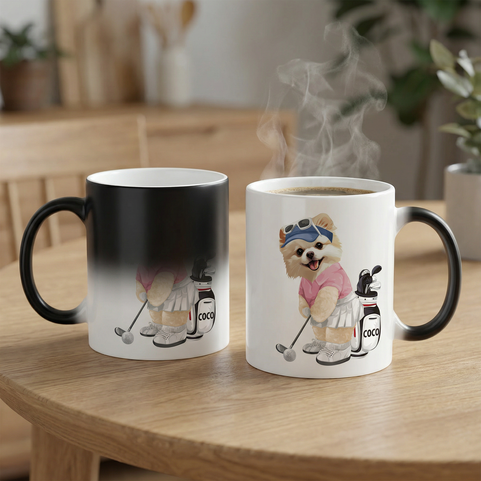 カスタムフワモコ部 　色が変わるマグカップ   【1頭デザイン】260209-1