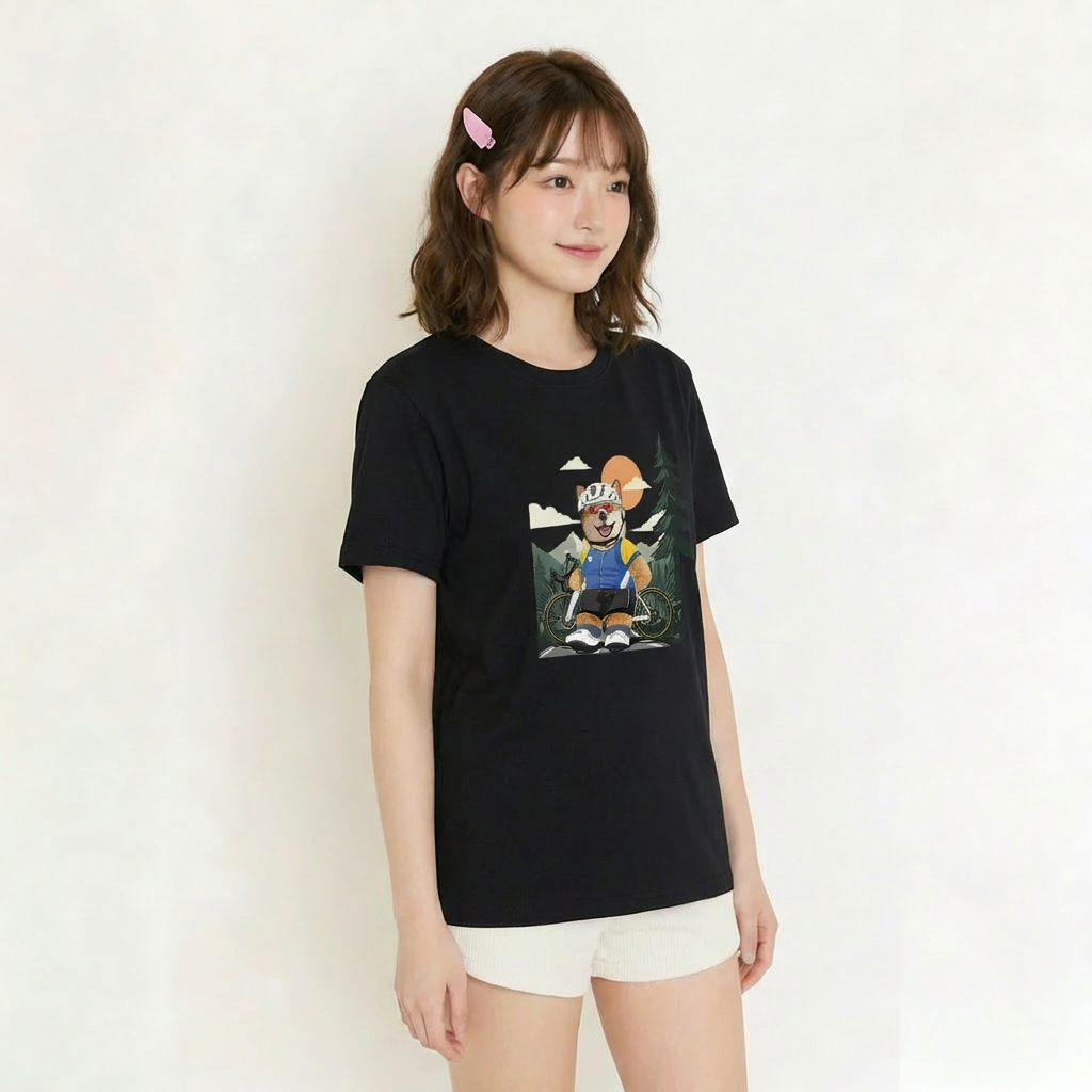 カスタムフワモコ部  プレミアムTシャツ  ロードプレイヤー   1頭デザイン 260316-4