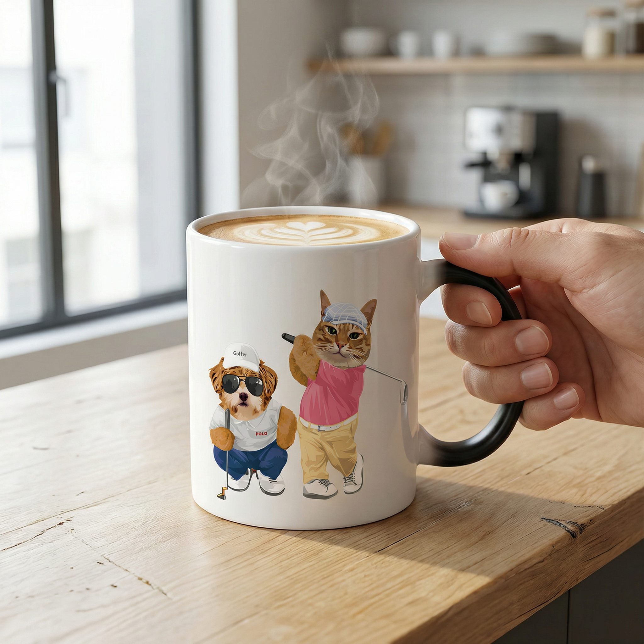 カスタムフワモコ部 　色が変わるマグカップ   【2頭デザイン】260205-1