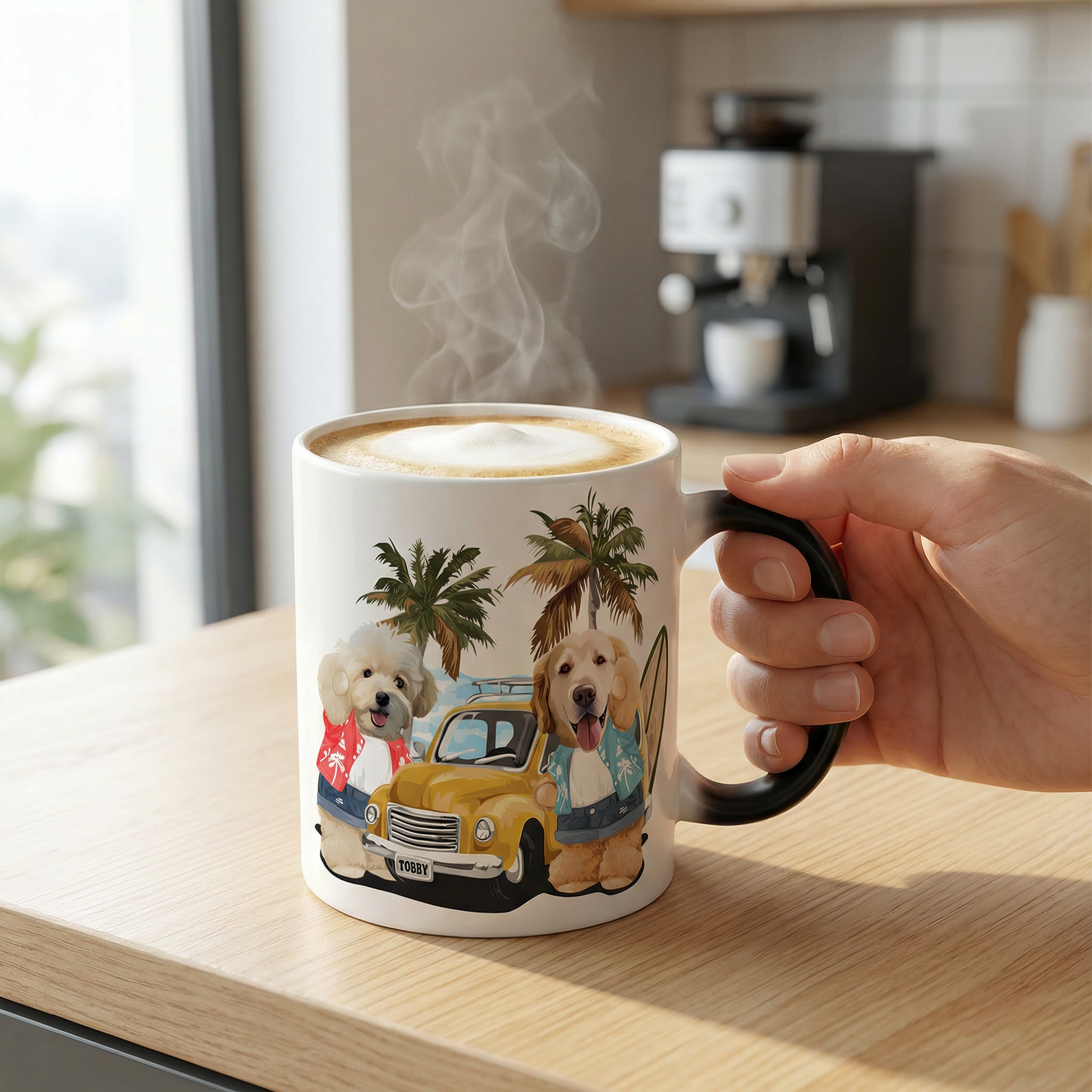 カスタムフワモコ部 　色が変わるマグカップ   【2頭デザイン】260205-2