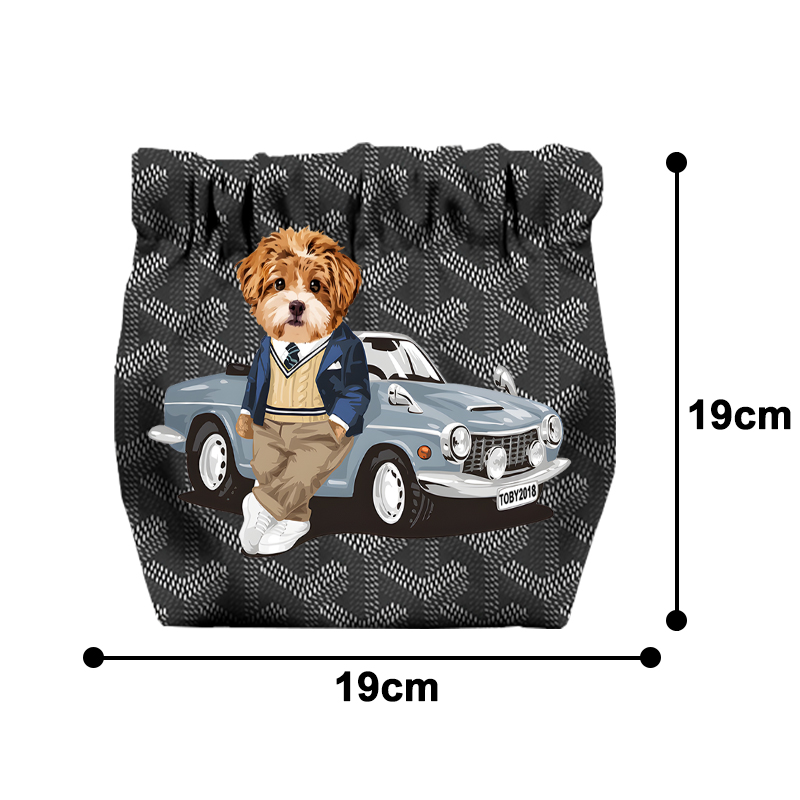 カスタムフワモコ部  ミニ収納ポーチ 自動閉鎖  2枚入り 0224-1-3