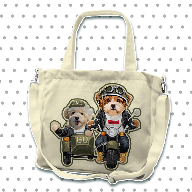 カスタムフワモコ部  2way ショルダートートバッグ 0308-1-1