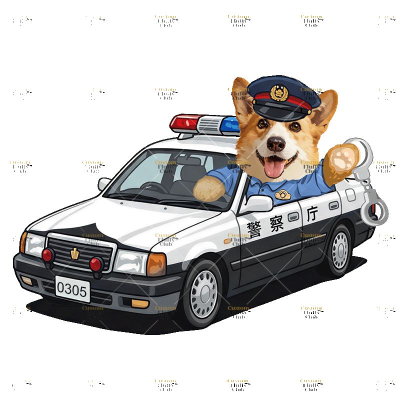 カスタムフワモコ部  パーカー 警視庁パトロール隊  1頭デザイン260316-17