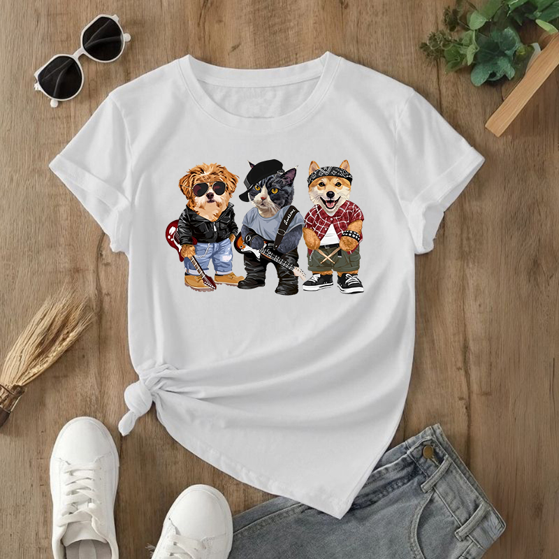 カスタムフワモコ部  プレミアムTシャツ  バンド  3頭デザイン 0328-1-3